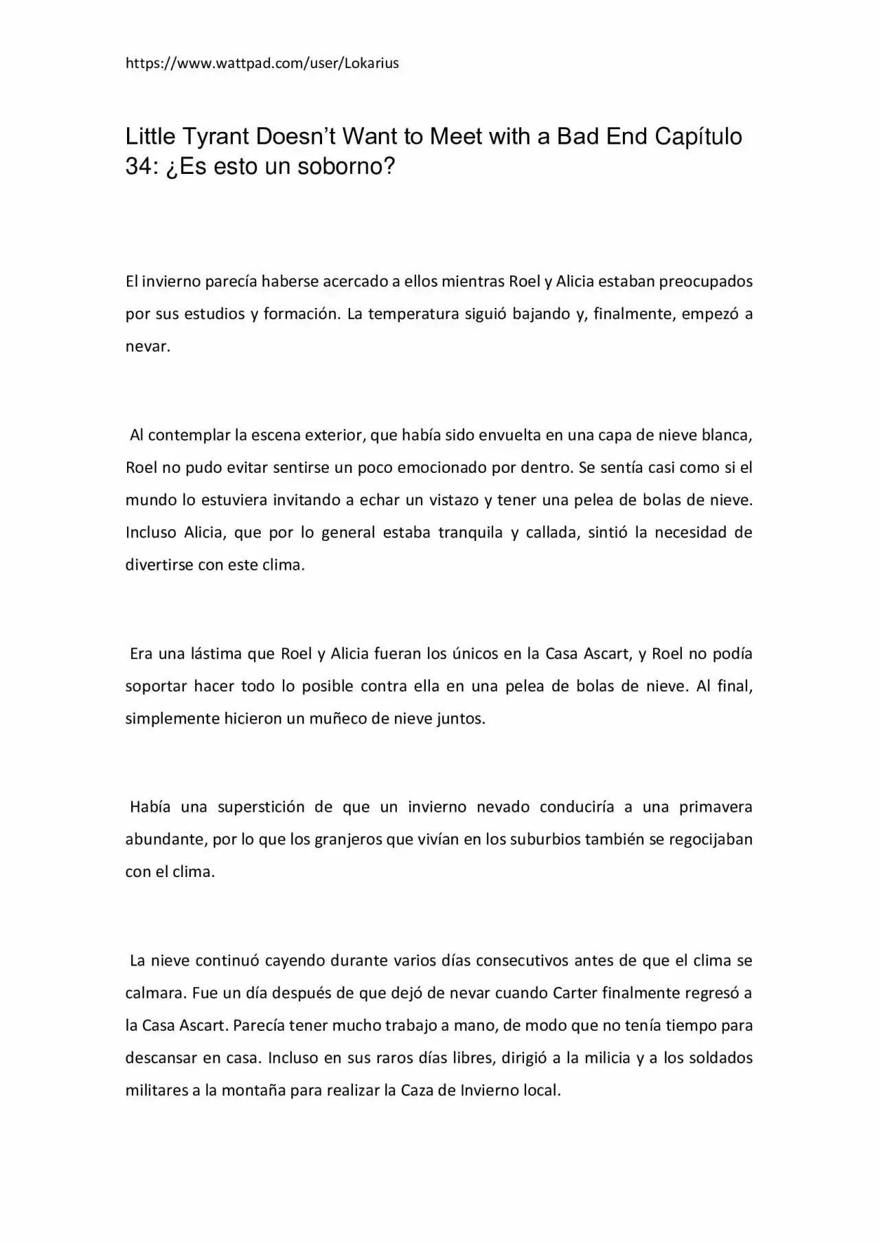 Little Tyrant Doesn't Want To Meet With A Bad End (Novela) - Capítulo 34 - Página 1 - LectorTMOo