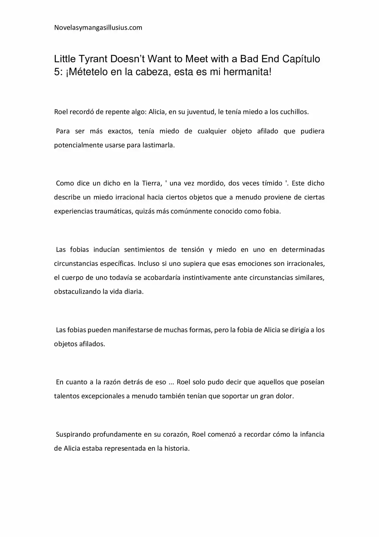 Little Tyrant Doesn't Want To Meet With A Bad End (Novela) - Capítulo 5 - Página 1 - LectorTMOo