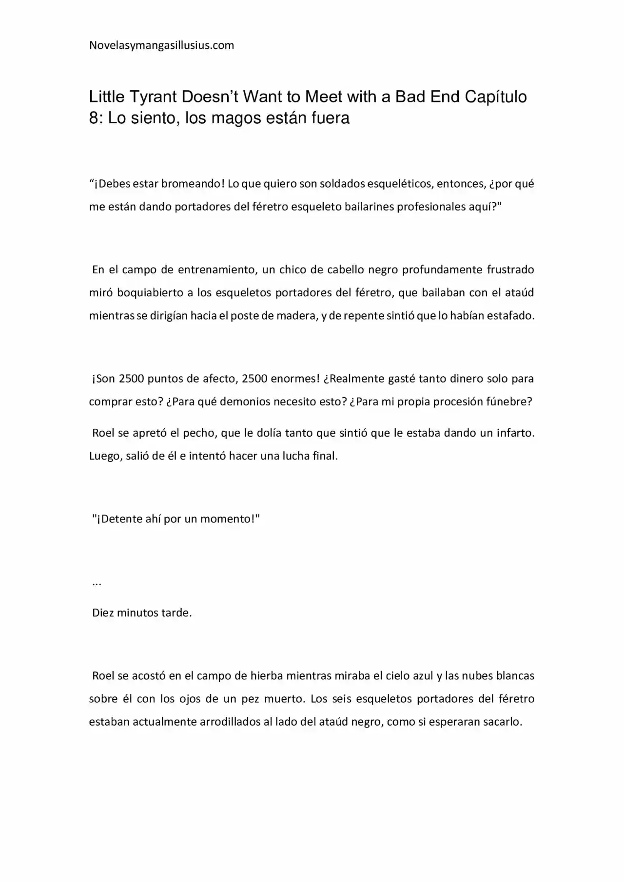 Little Tyrant Doesn't Want To Meet With A Bad End (Novela) - Capítulo 8 - Página 1 - LectorTMOo