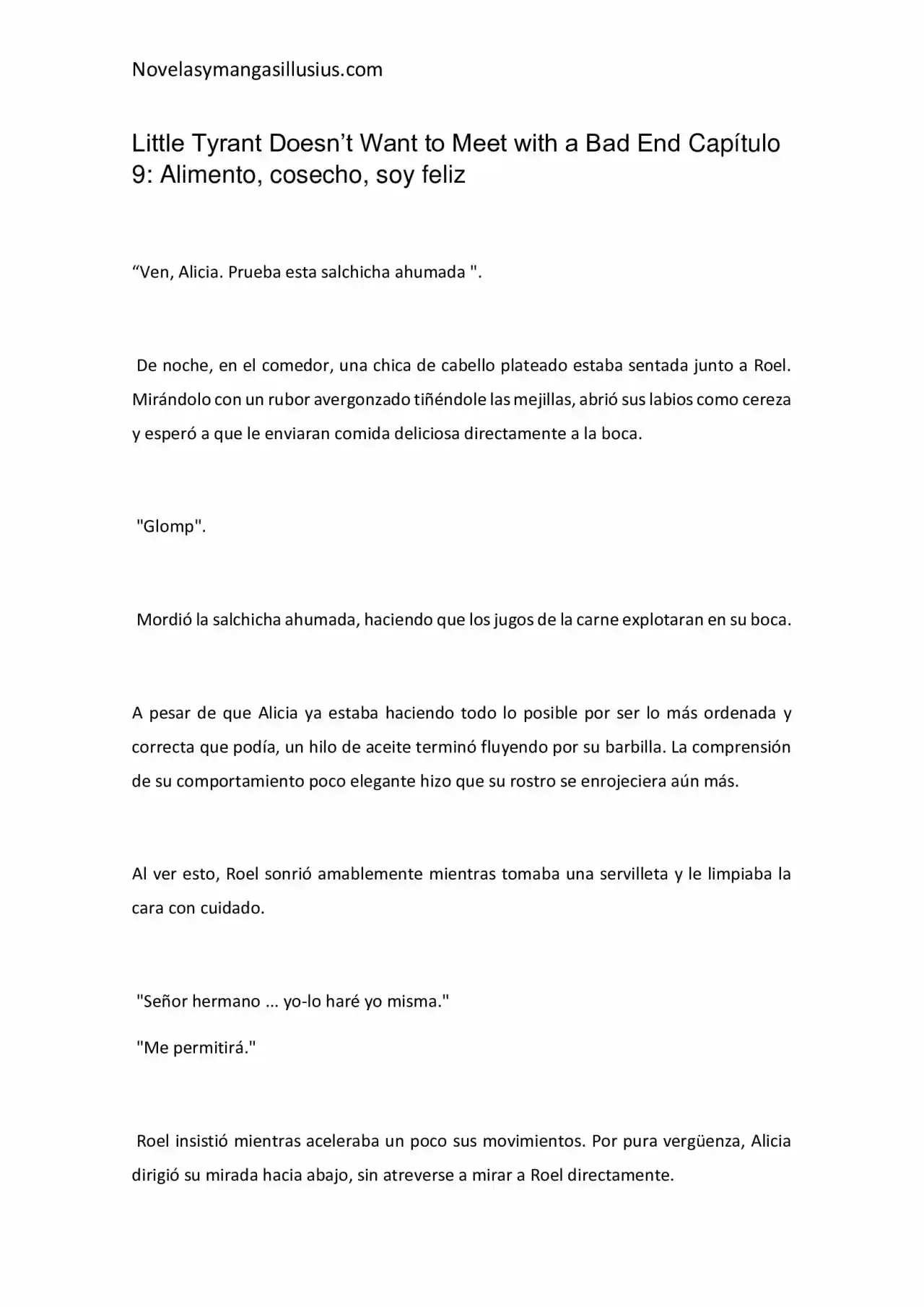 Little Tyrant Doesn't Want To Meet With A Bad End (Novela) - Capítulo 9 - Página 1 - LectorTMOo