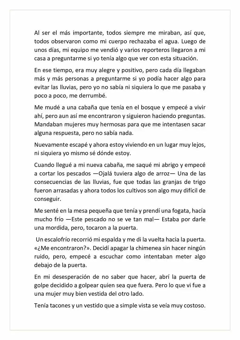 Lluvia (Novela) - Capítulo  - Página 4 - LectorTMOo