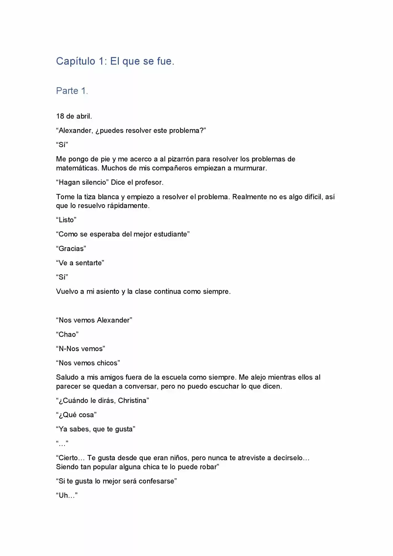 Lo Que Quedo Atrás (Novela) - Capítulo 1 - Página 1 - LectorTMOo
