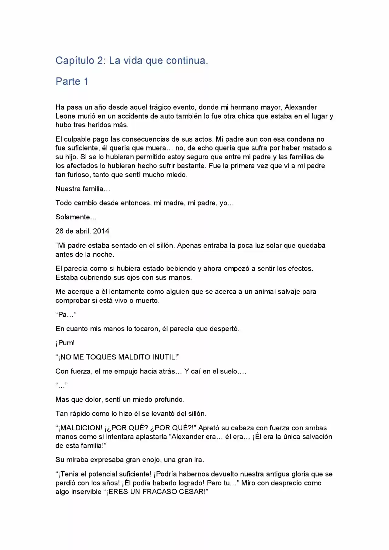 Lo Que Quedo Atrás (Novela) - Capítulo 2 - Página 1 - LectorTMOo
