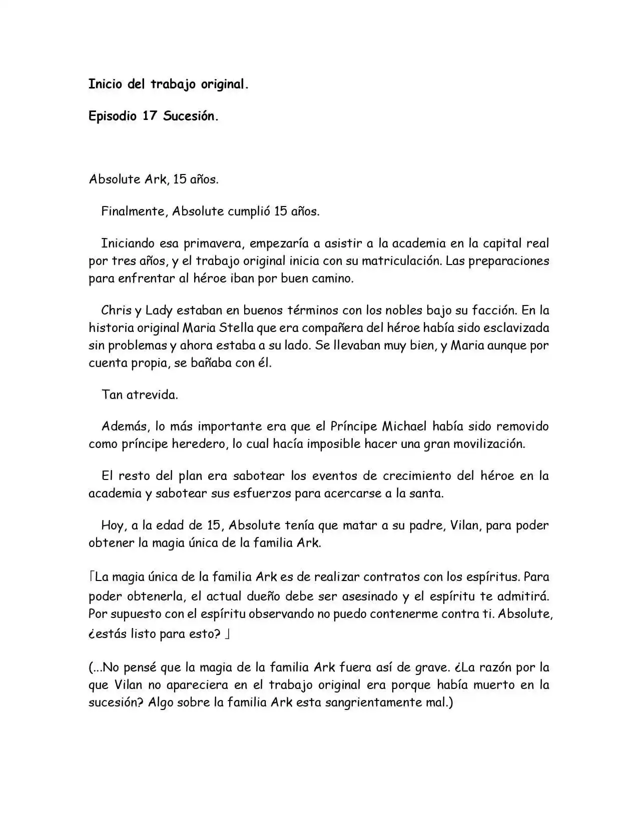 Lo Que Se Necesita Como Un Villano De La Nobleza (Novela) - Capítulo 17 - Página 1 - LectorTMOo