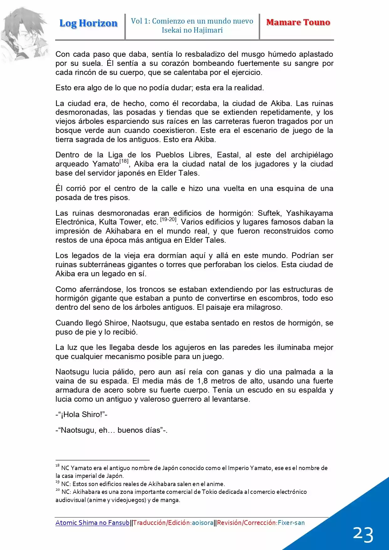 Log Horizon (Novela) - Capítulo 1 - Página 9 - LectorTMOo