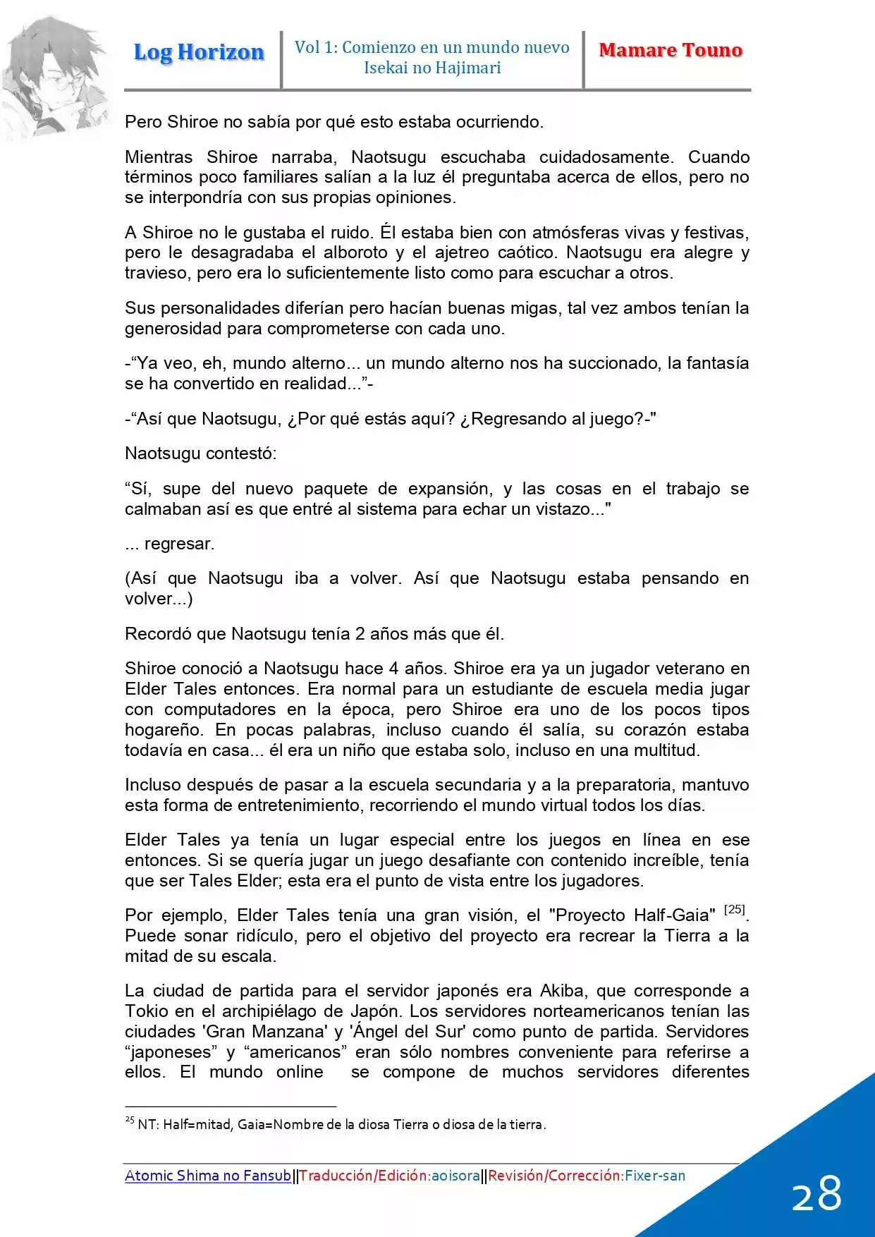 Log Horizon (Novela) - Capítulo 1 - Página 15 - LectorTMOo