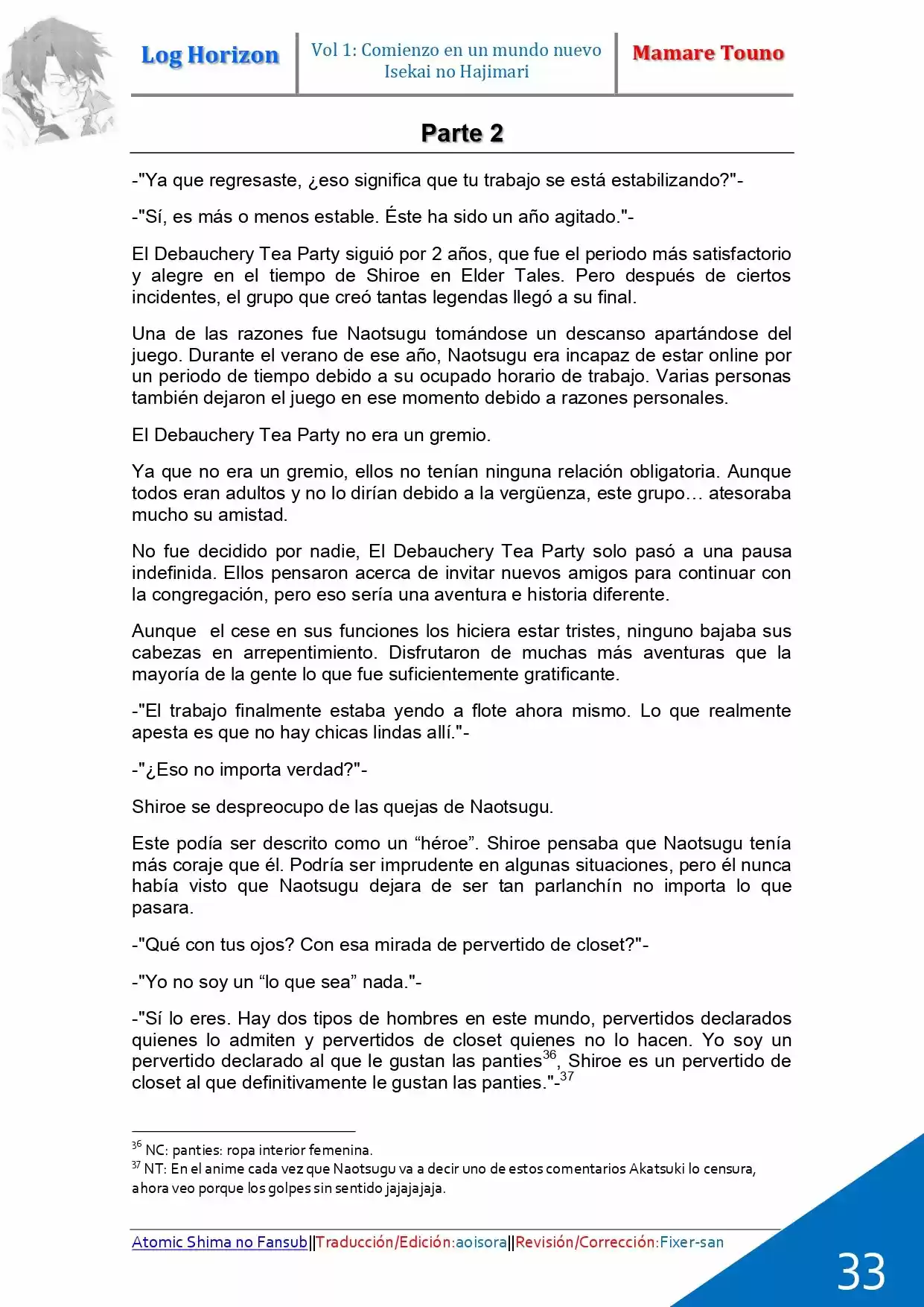 Log Horizon (Novela) - Capítulo 1 - Página 22 - LectorTMOo
