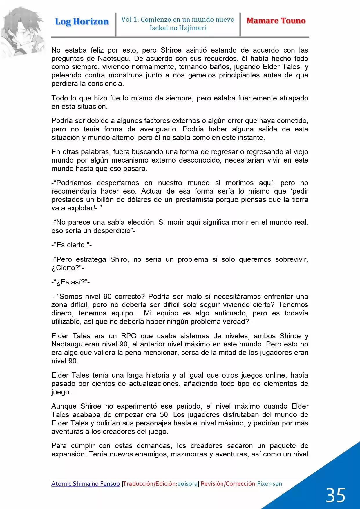 Log Horizon (Novela) - Capítulo 1 - Página 24 - LectorTMOo