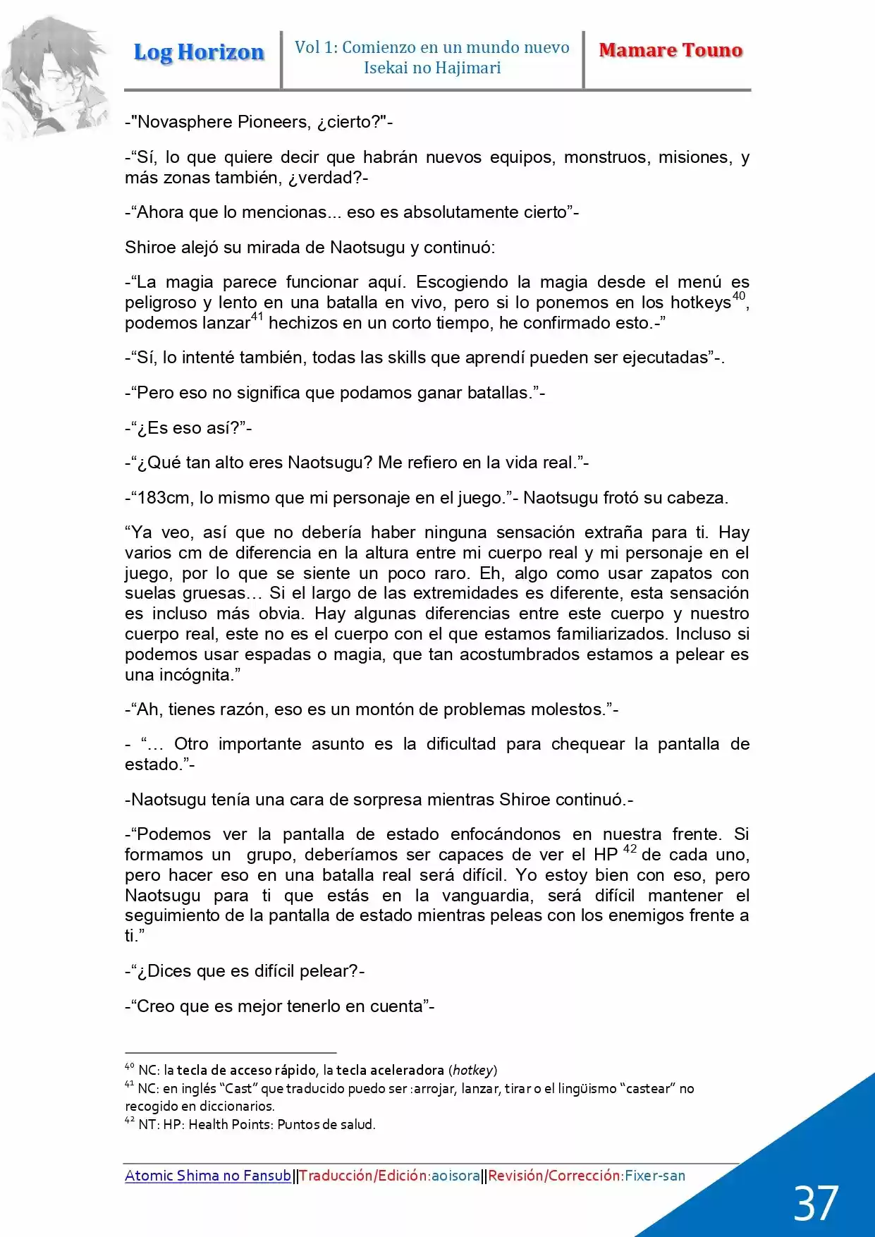 Log Horizon (Novela) - Capítulo 1 - Página 26 - LectorTMOo