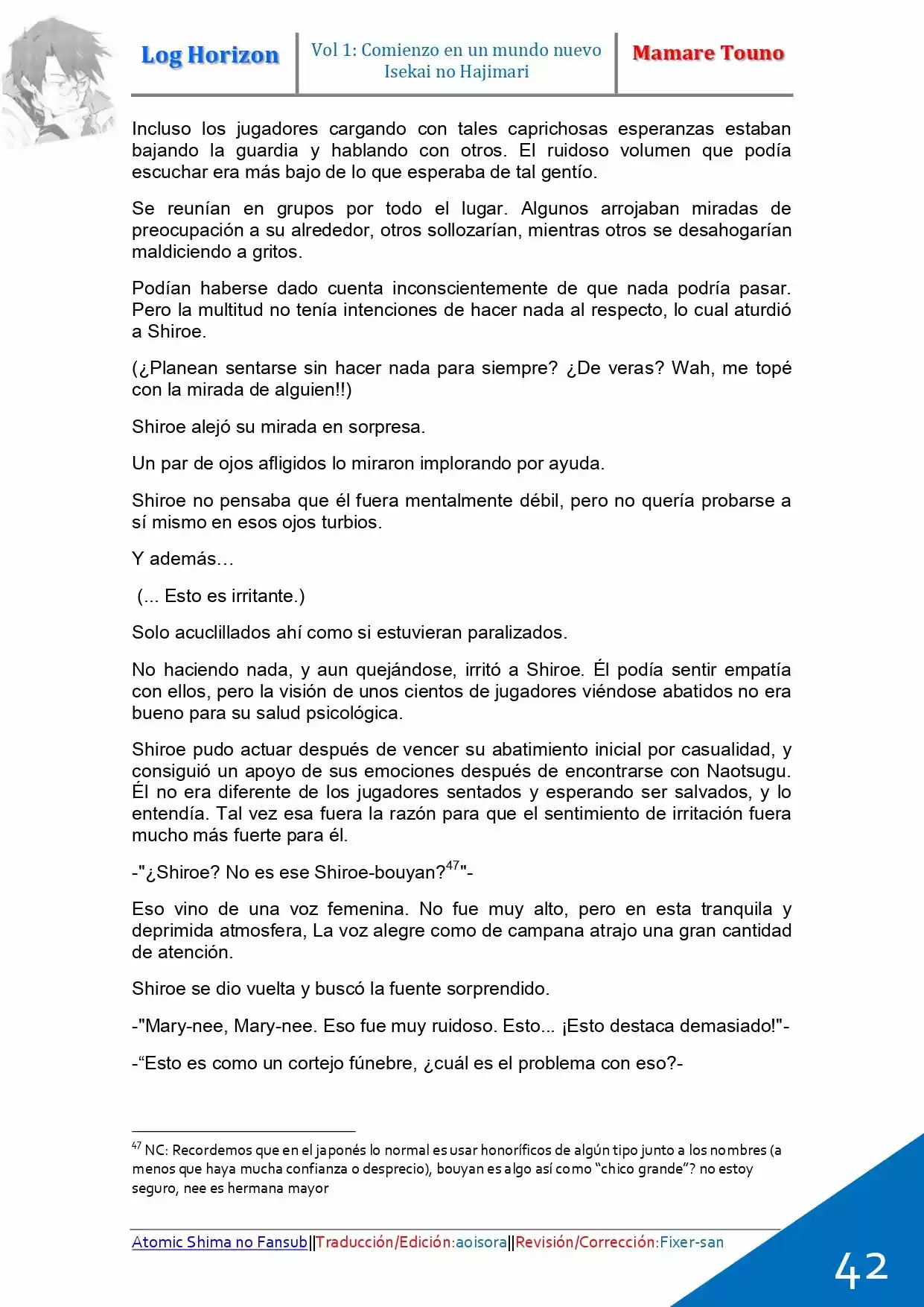 Log Horizon (Novela) - Capítulo 1 - Página 31 - LectorTMOo