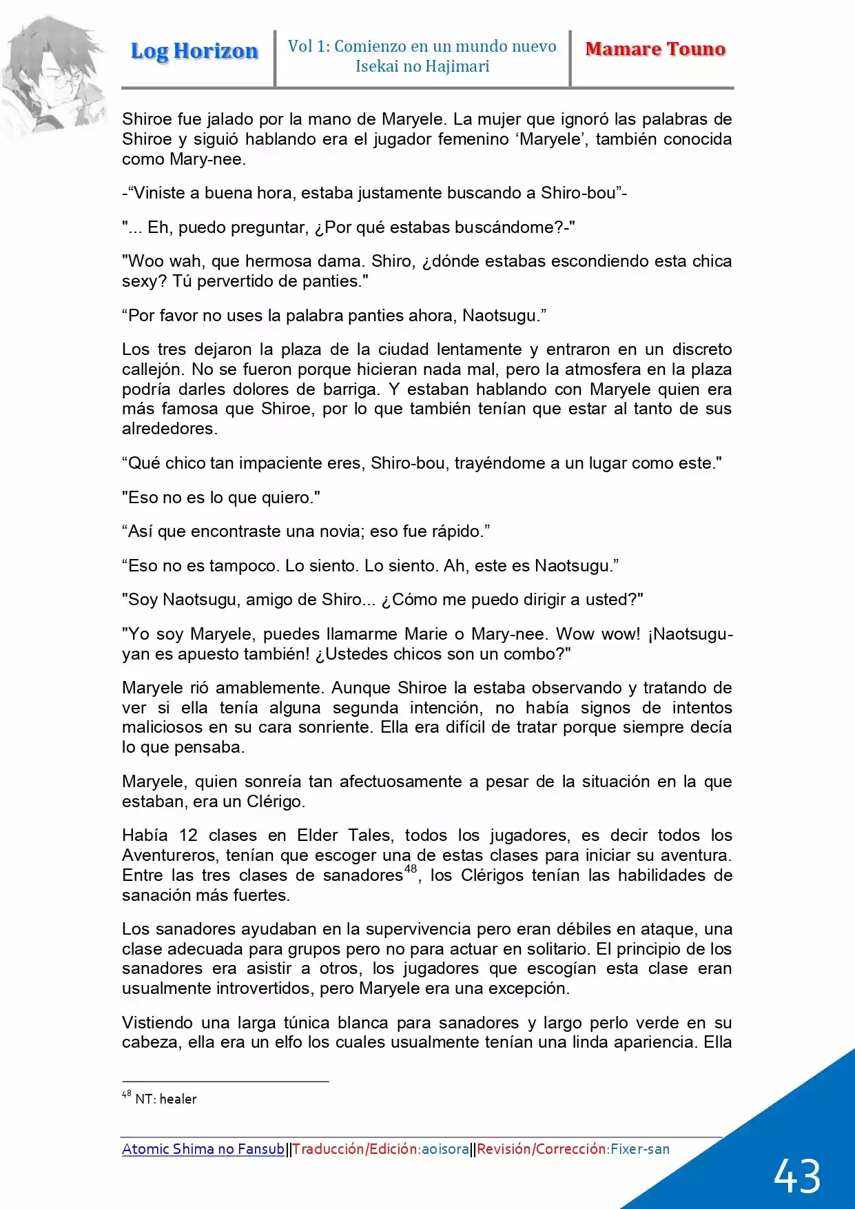 Log Horizon (Novela) - Capítulo 1 - Página 32 - LectorTMOo