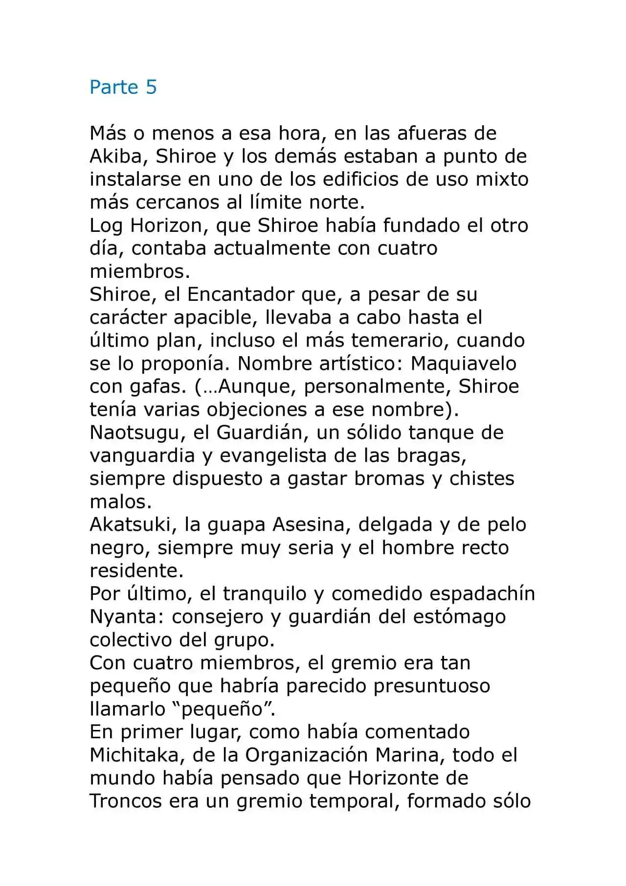 Log Horizon (Novela) - Capítulo 10 - Página 57 - LectorTMOo