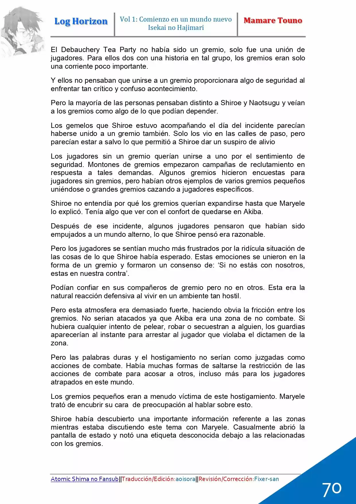 Log Horizon (Novela) - Capítulo 2 - Página 10 - LectorTMOo