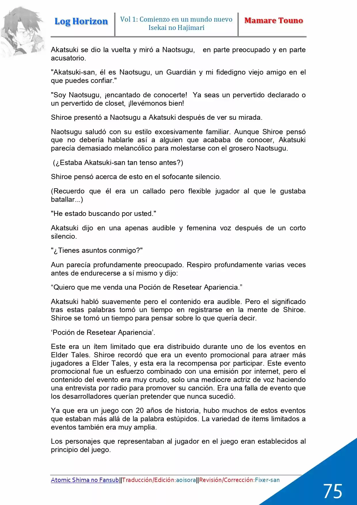 Log Horizon (Novela) - Capítulo 2 - Página 15 - LectorTMOo