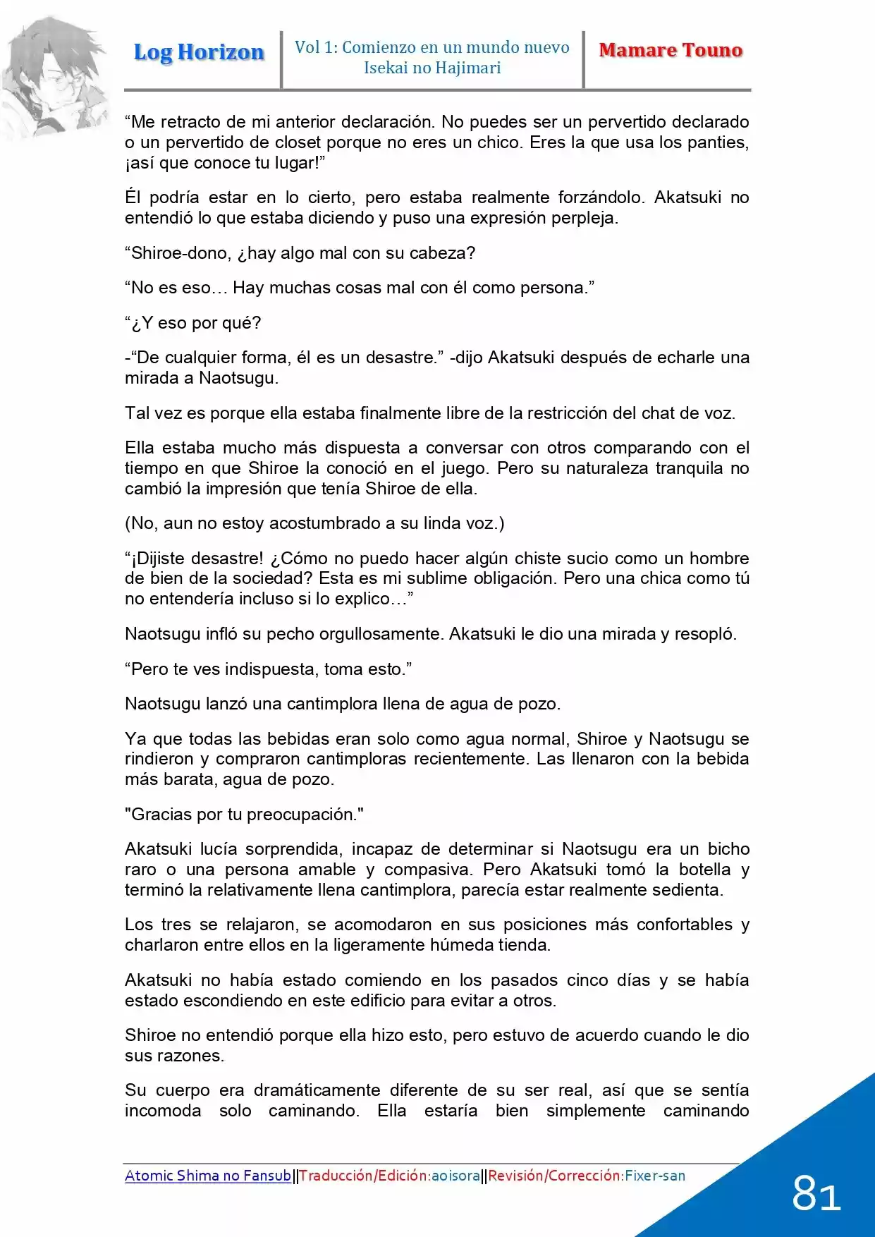 Log Horizon (Novela) - Capítulo 2 - Página 21 - LectorTMOo