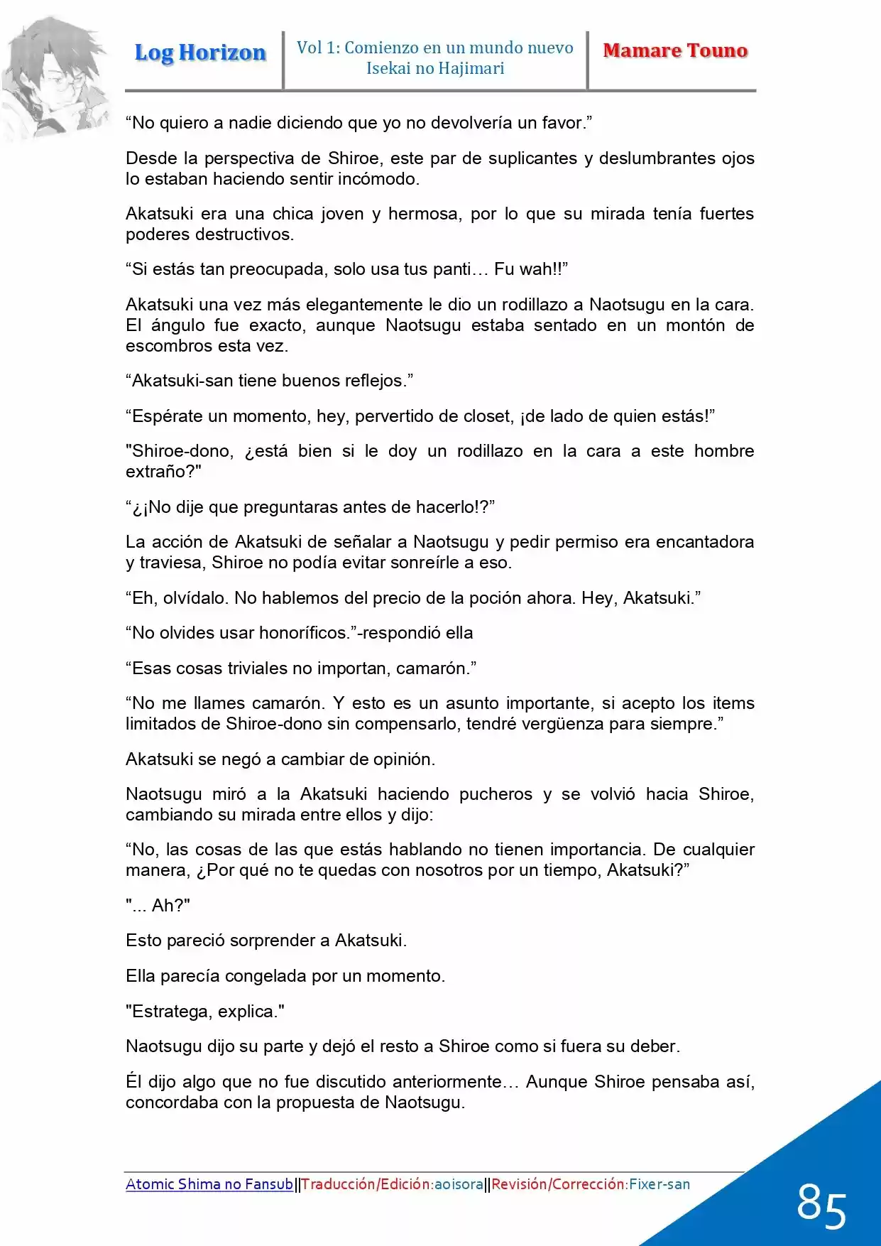 Log Horizon (Novela) - Capítulo 2 - Página 25 - LectorTMOo