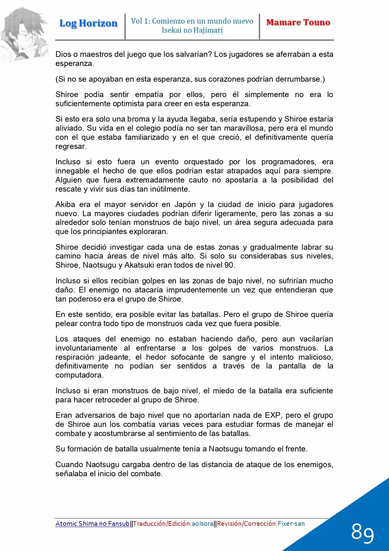 Log Horizon (Novela) - Capítulo 2 - Página 29 - LectorTMOo
