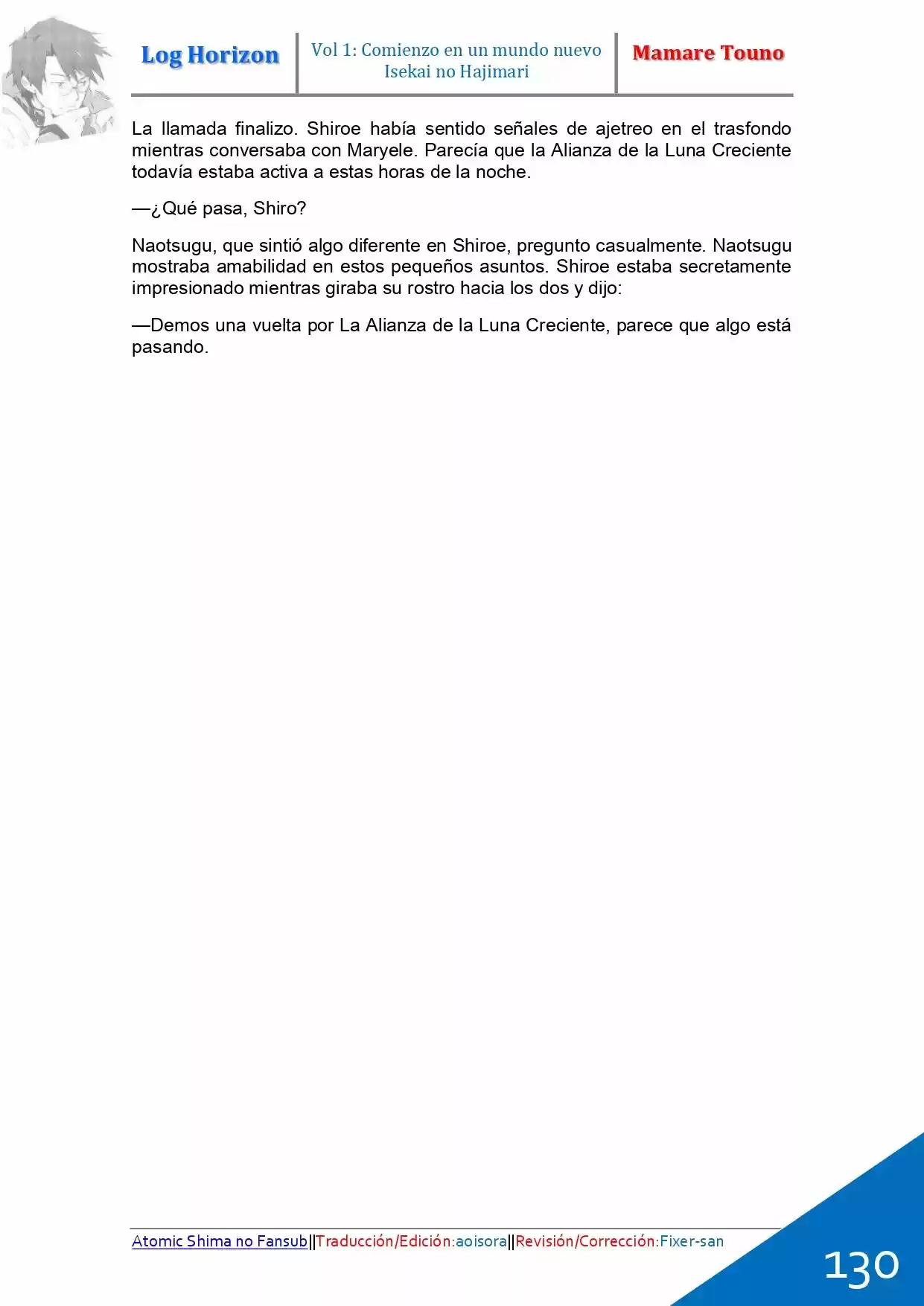 Log Horizon (Novela) - Capítulo 3 - Página 39 - LectorTMOo