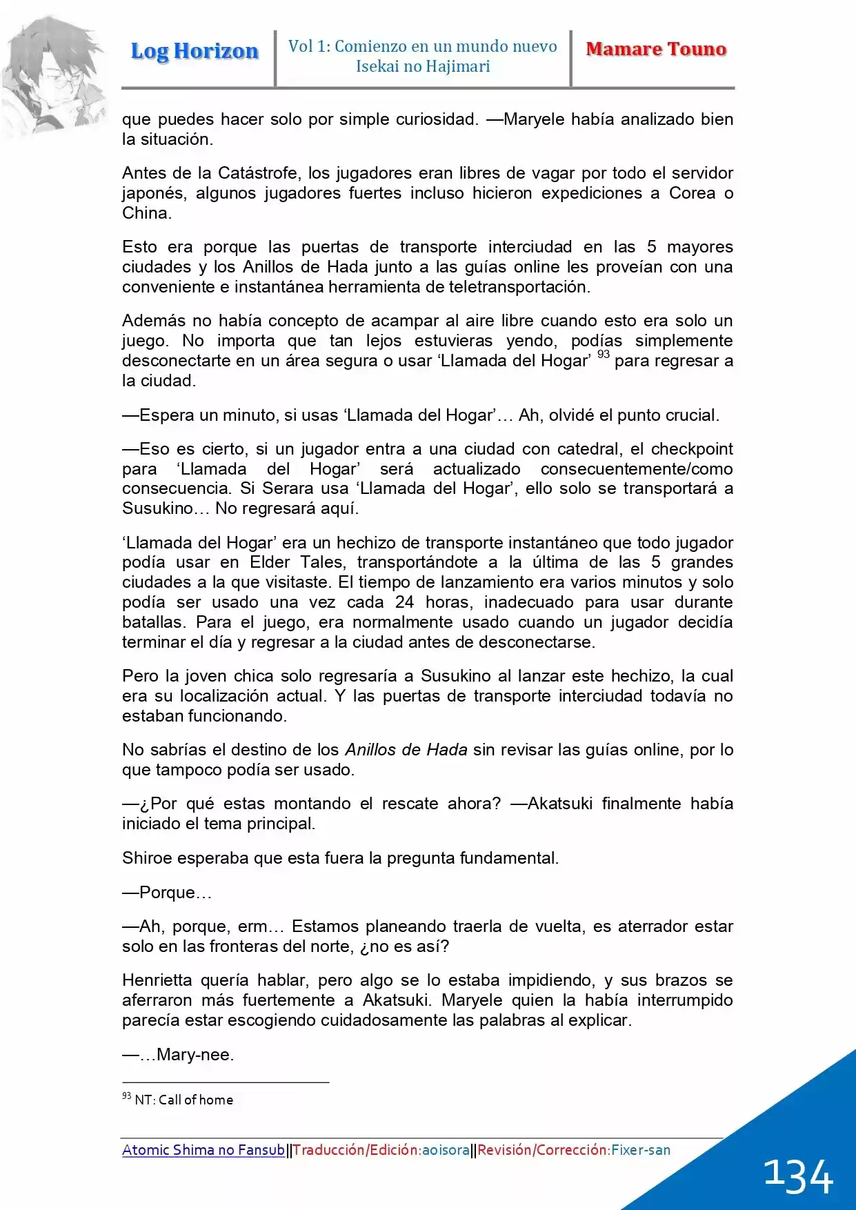 Log Horizon (Novela) - Capítulo 3 - Página 43 - LectorTMOo