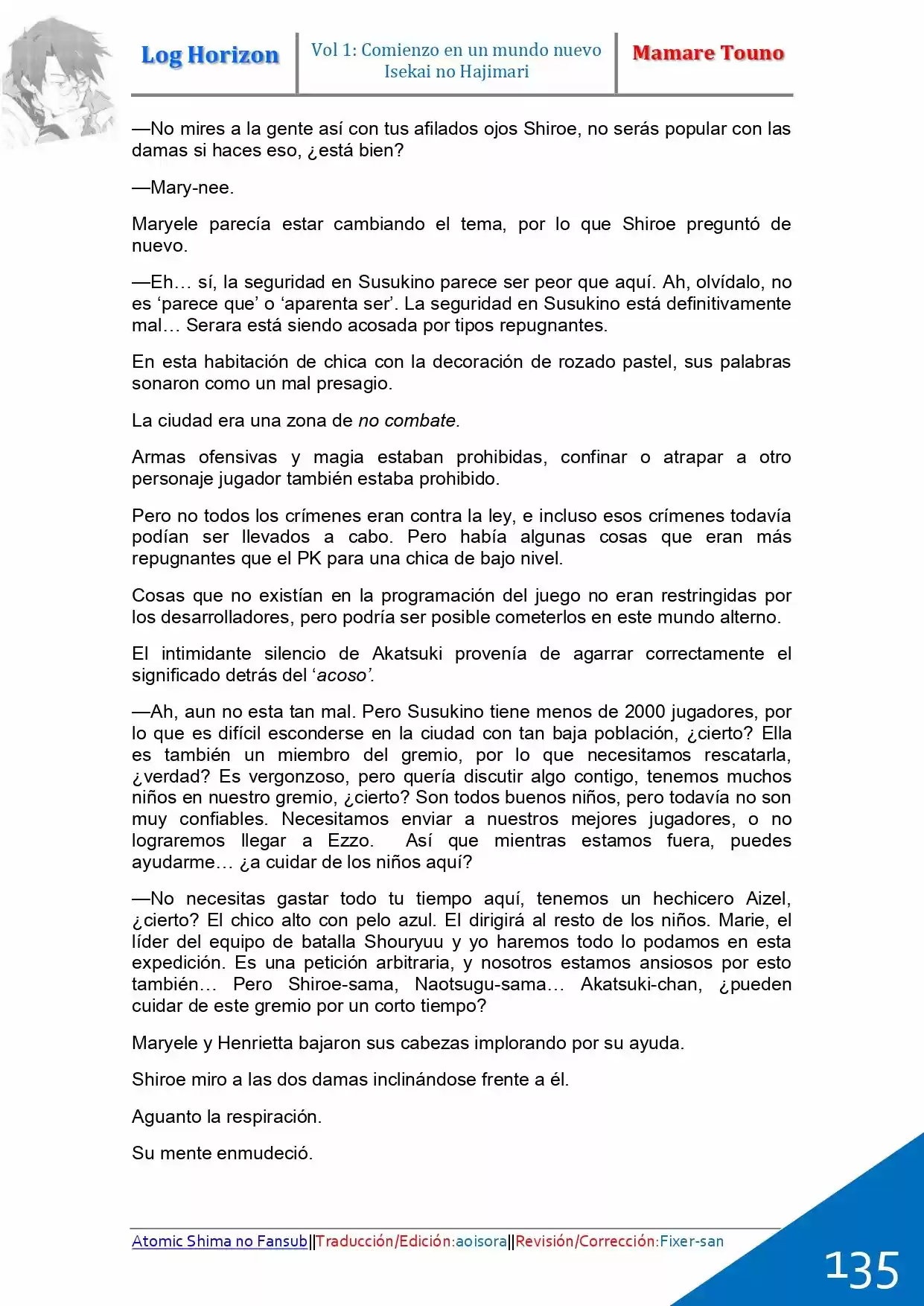 Log Horizon (Novela) - Capítulo 3 - Página 44 - LectorTMOo