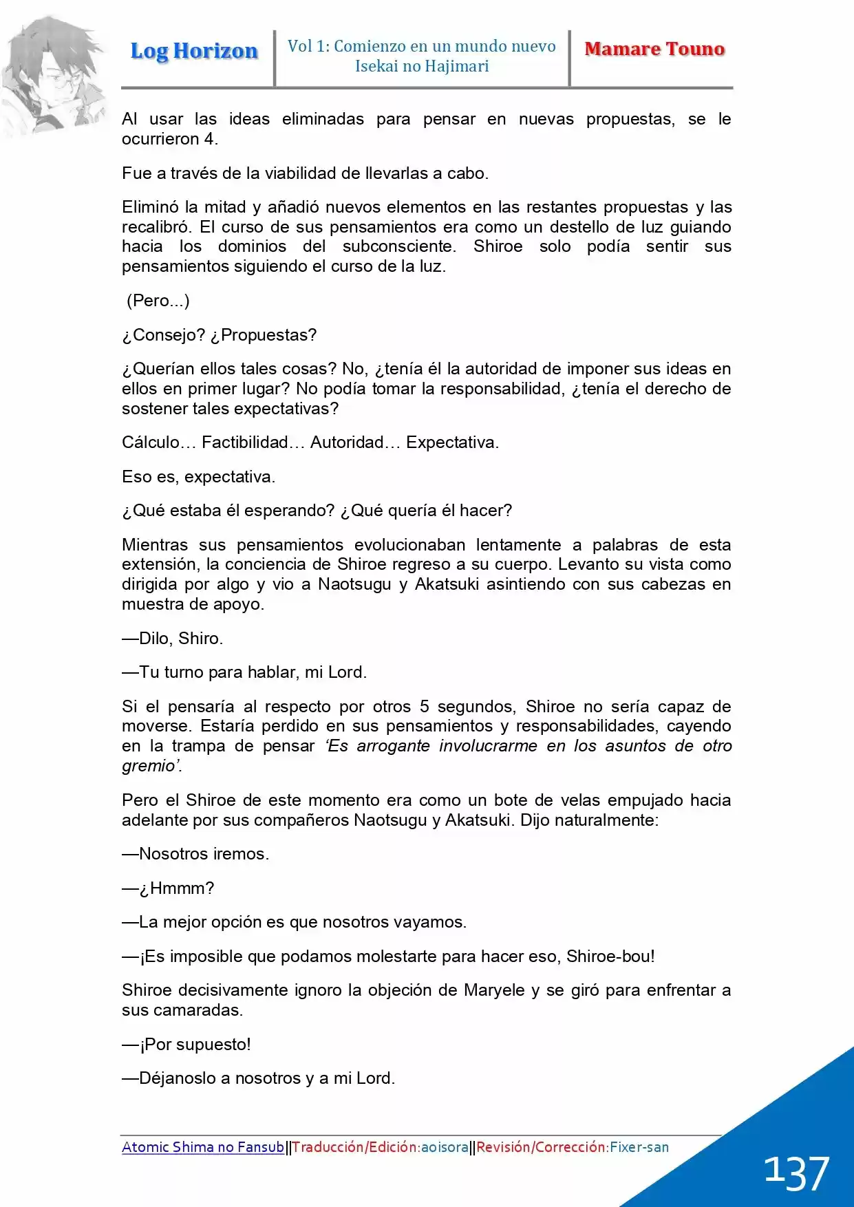 Log Horizon (Novela) - Capítulo 3 - Página 46 - LectorTMOo