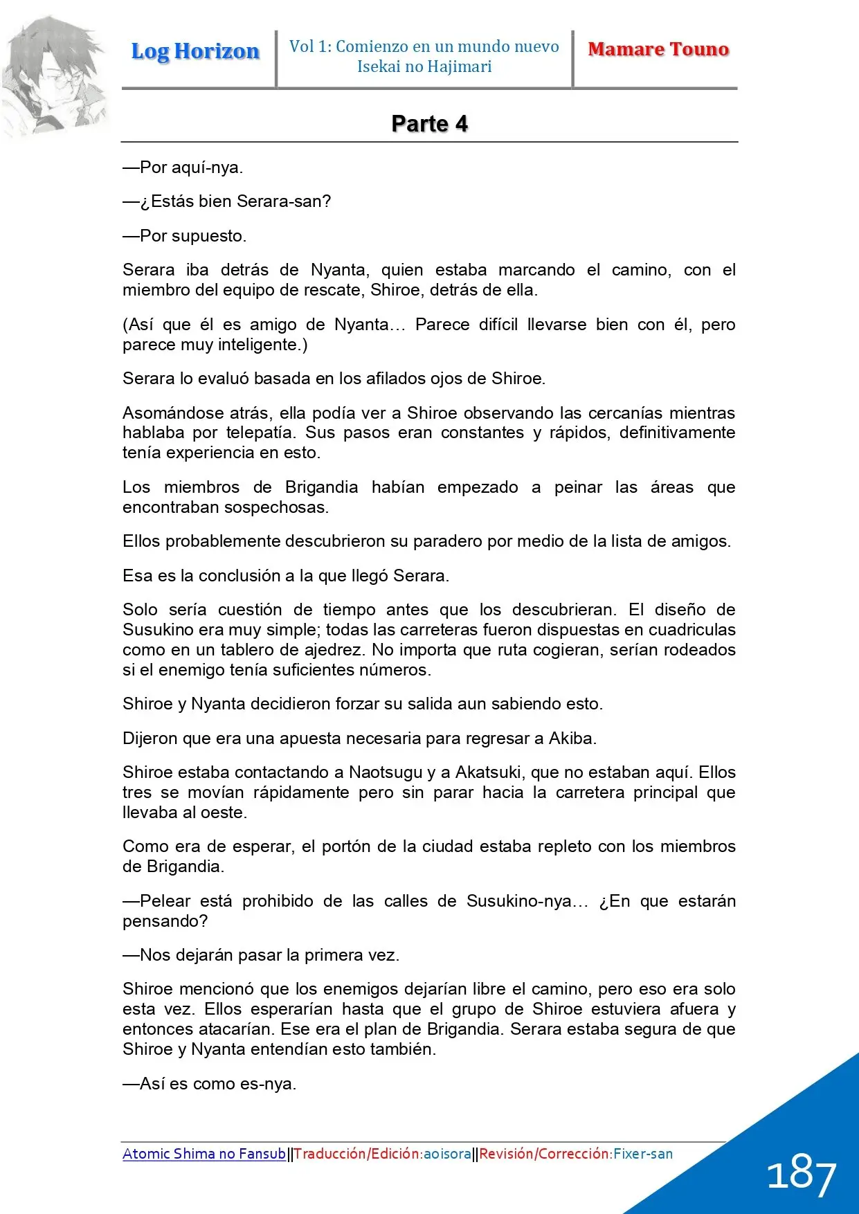 Log Horizon (Novela) - Capítulo 5 - Página 19 - LectorTMOo