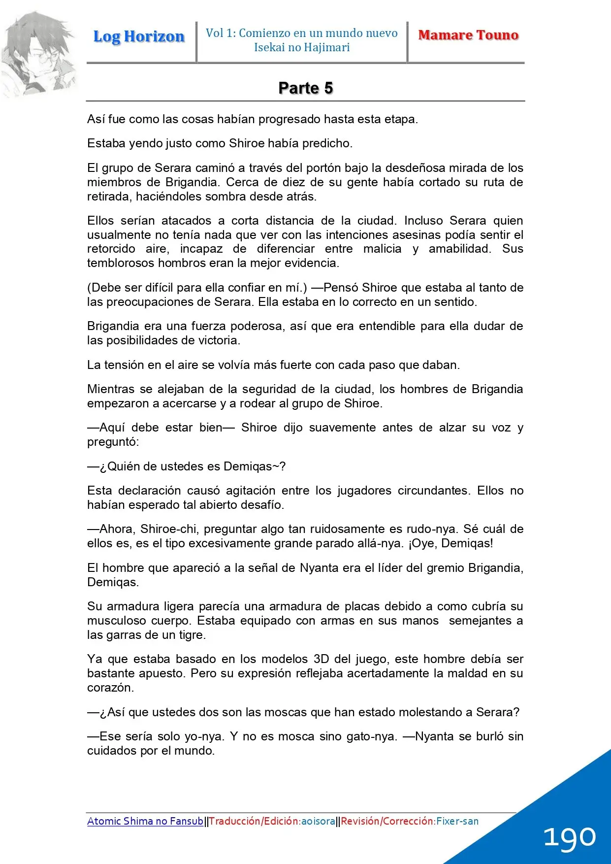 Log Horizon (Novela) - Capítulo 5 - Página 22 - LectorTMOo