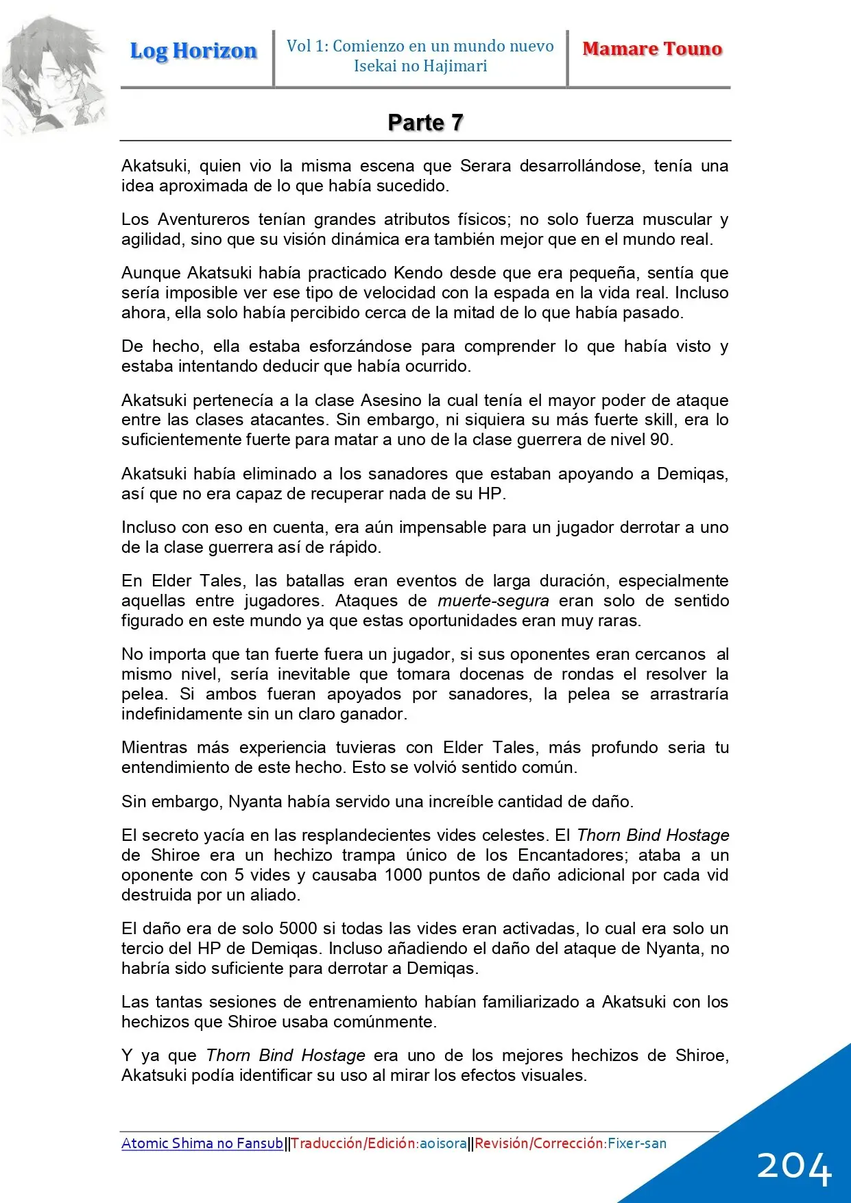 Log Horizon (Novela) - Capítulo 5 - Página 34 - LectorTMOo