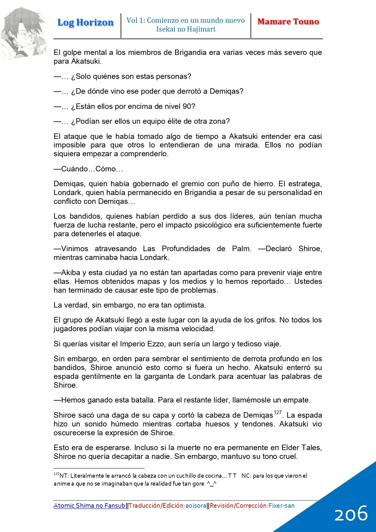 Log Horizon (Novela) - Capítulo 5 - Página 36 - LectorTMOo
