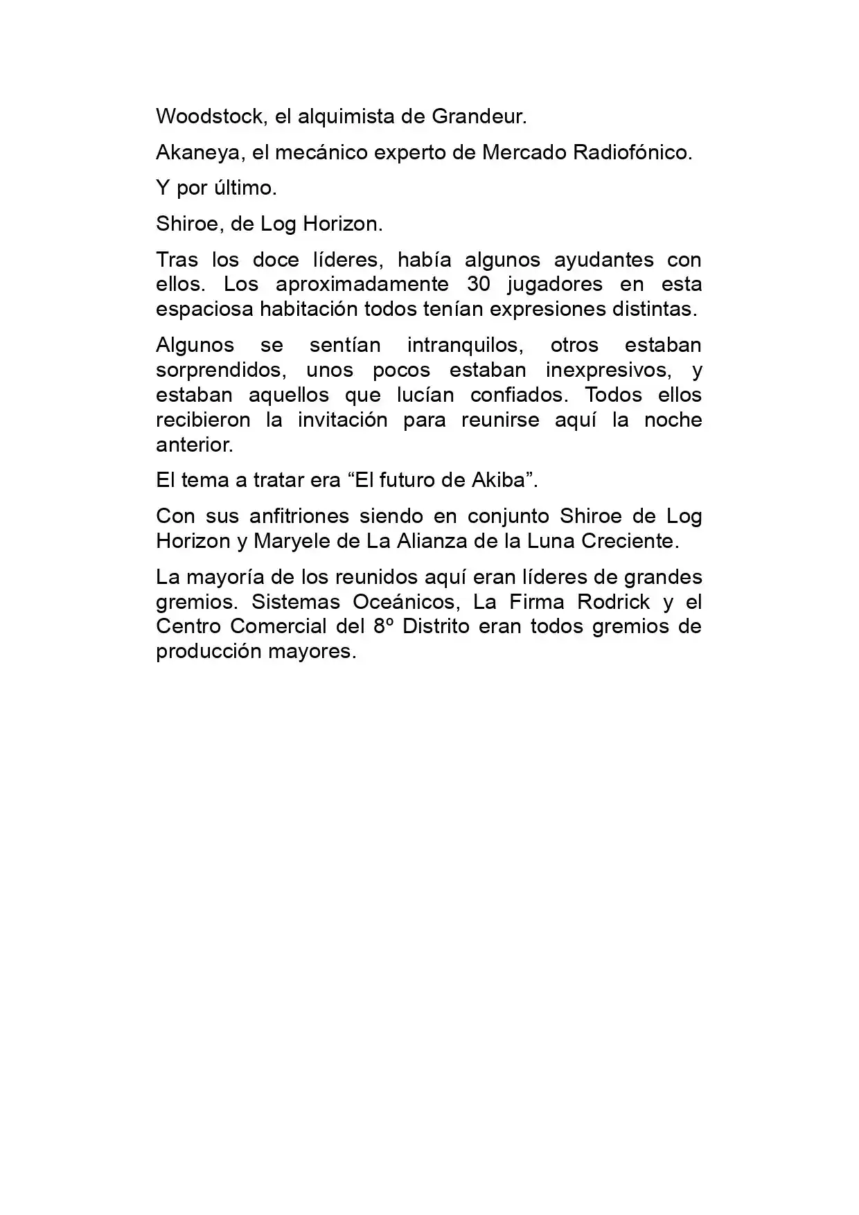 Log Horizon (Novela) - Capítulo 9 - Página 8 - LectorTMOo