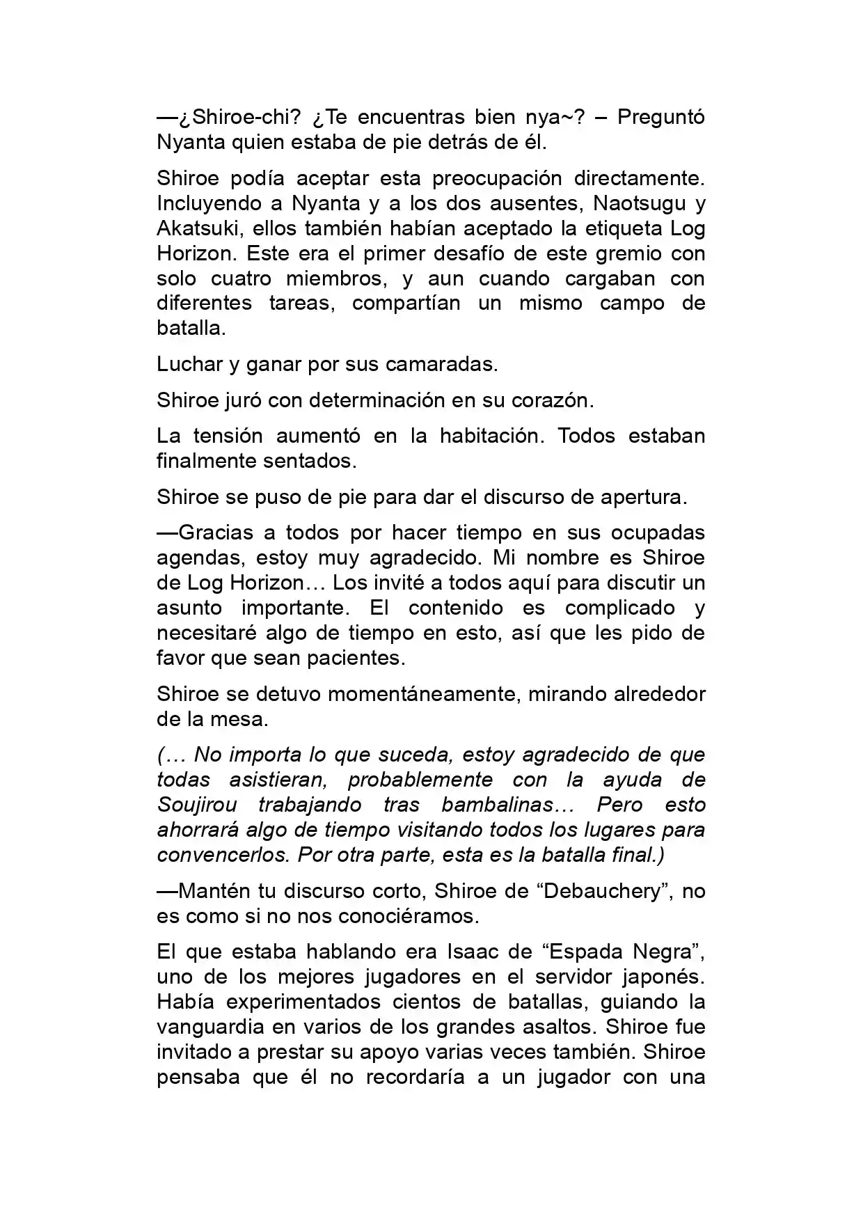 Log Horizon (Novela) - Capítulo 9 - Página 12 - LectorTMOo