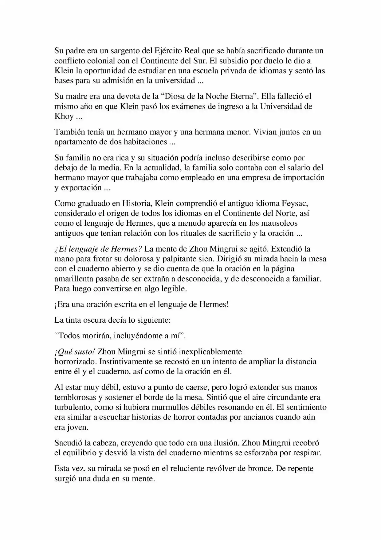 Lord Of The Mysteries (Novela) - Capítulo 1 - Página 4 - LectorTMOo