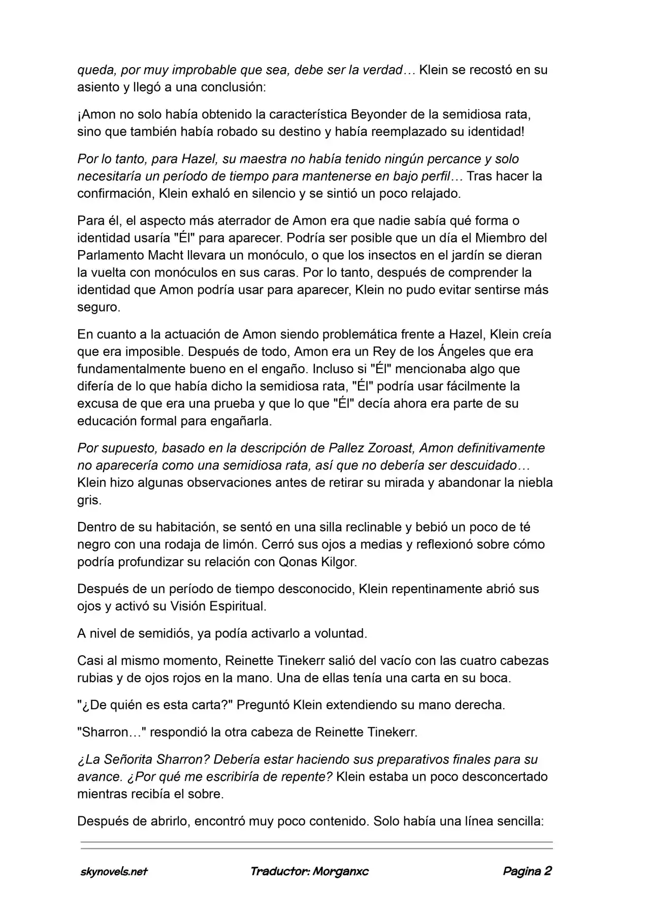 Lord Of The Mysteries (Novela) - Capítulo 1000 - Página 2 - LectorTMOo