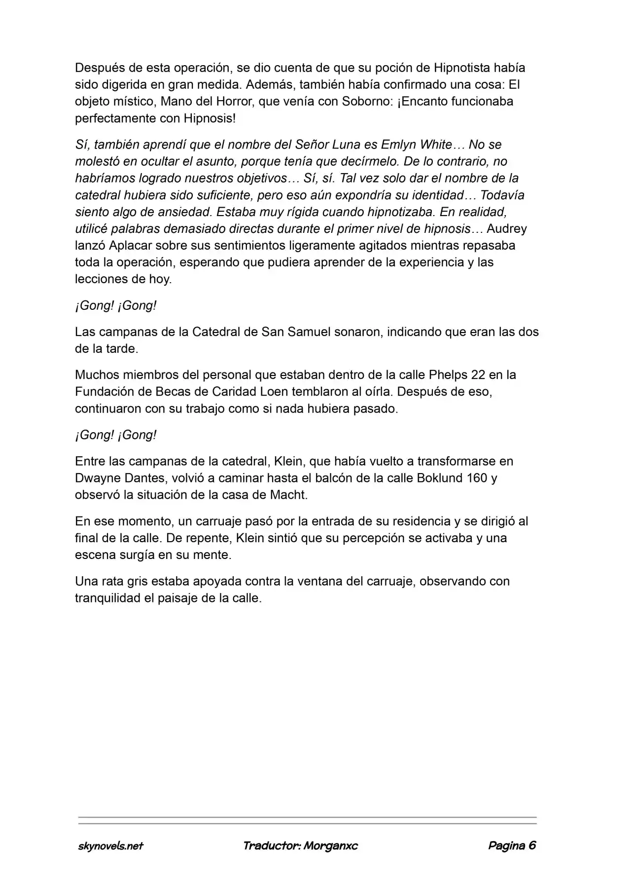 Lord Of The Mysteries (Novela) - Capítulo 1003 - Página 6 - LectorTMOo