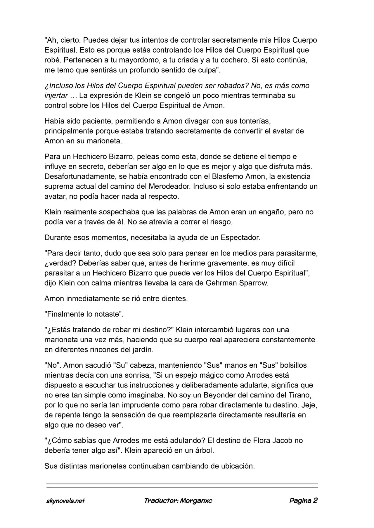 Lord Of The Mysteries (Novela) - Capítulo 1005 - Página 2 - LectorTMOo