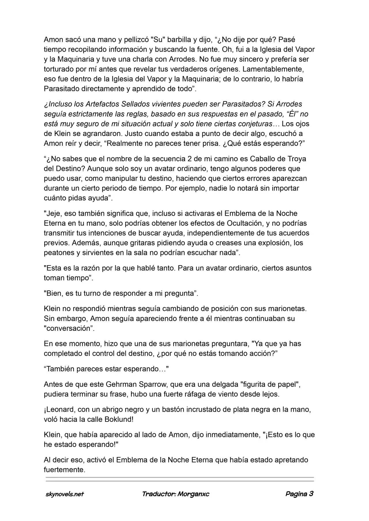 Lord Of The Mysteries (Novela) - Capítulo 1005 - Página 3 - LectorTMOo