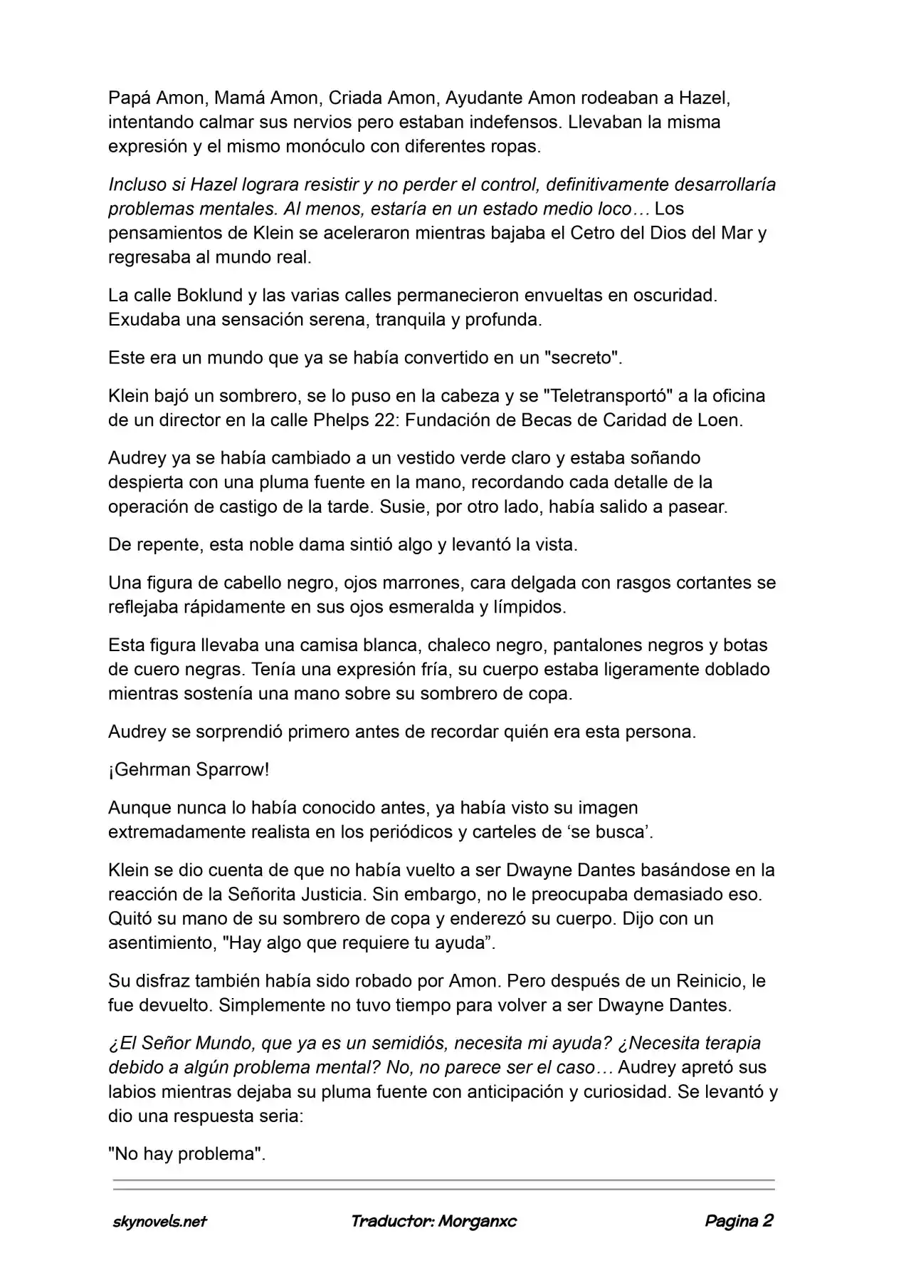 Lord Of The Mysteries (Novela) - Capítulo 1007 - Página 2 - LectorTMOo
