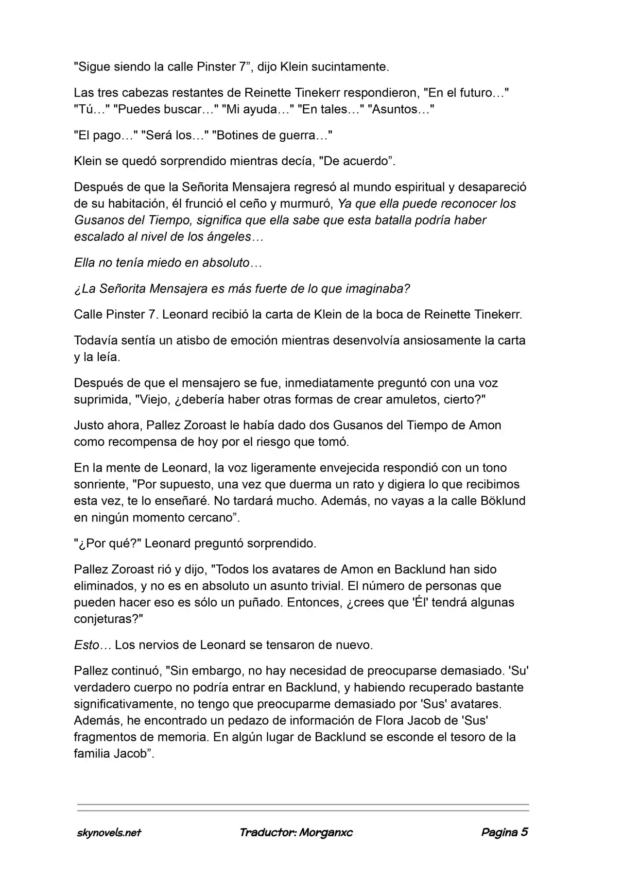 Lord Of The Mysteries (Novela) - Capítulo 1008 - Página 5 - LectorTMOo