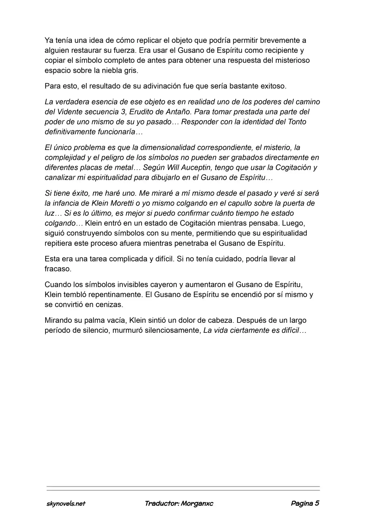 Lord Of The Mysteries (Novela) - Capítulo 1009 - Página 5 - LectorTMOo