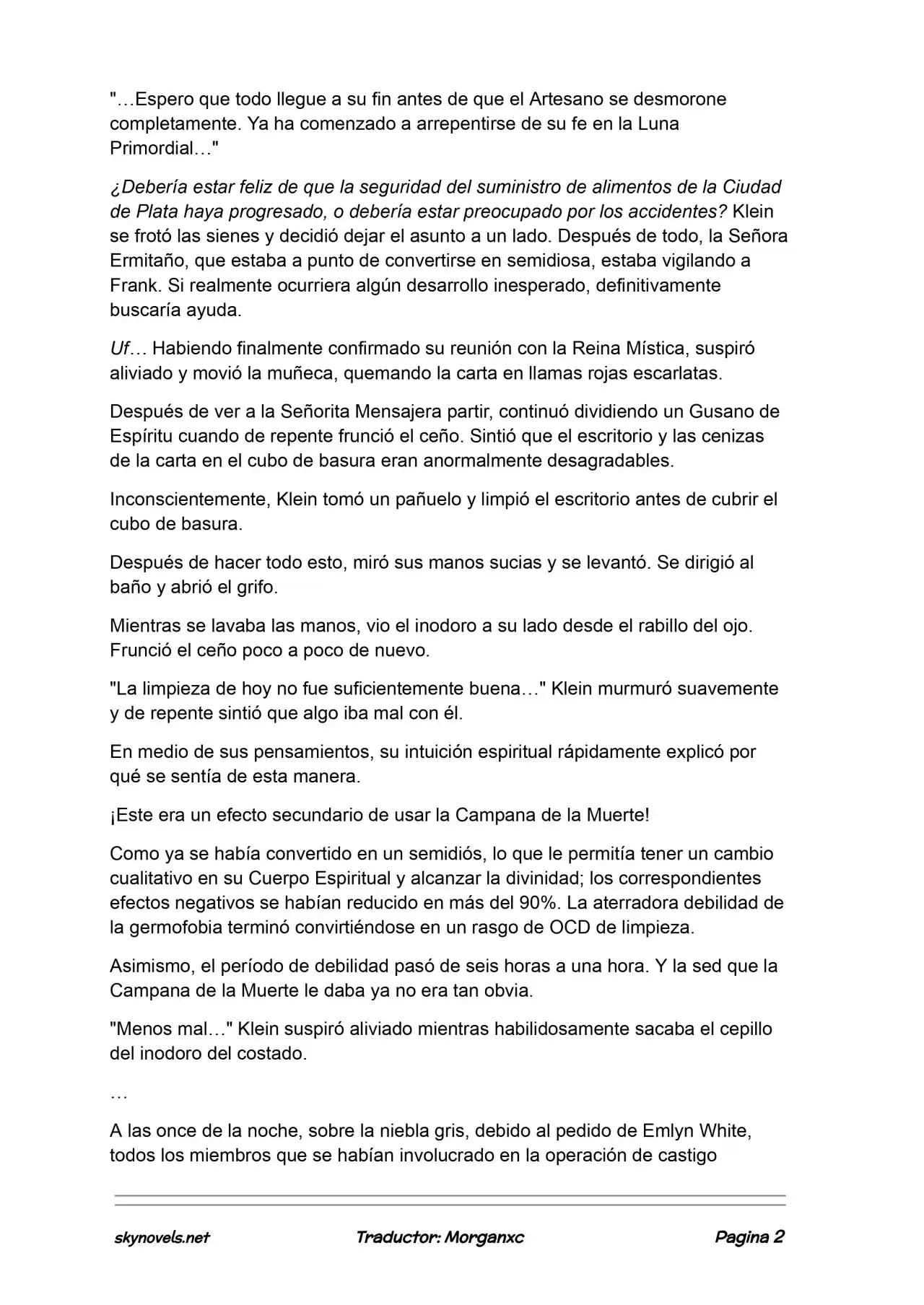 Lord Of The Mysteries (Novela) - Capítulo 1010 - Página 2 - LectorTMOo