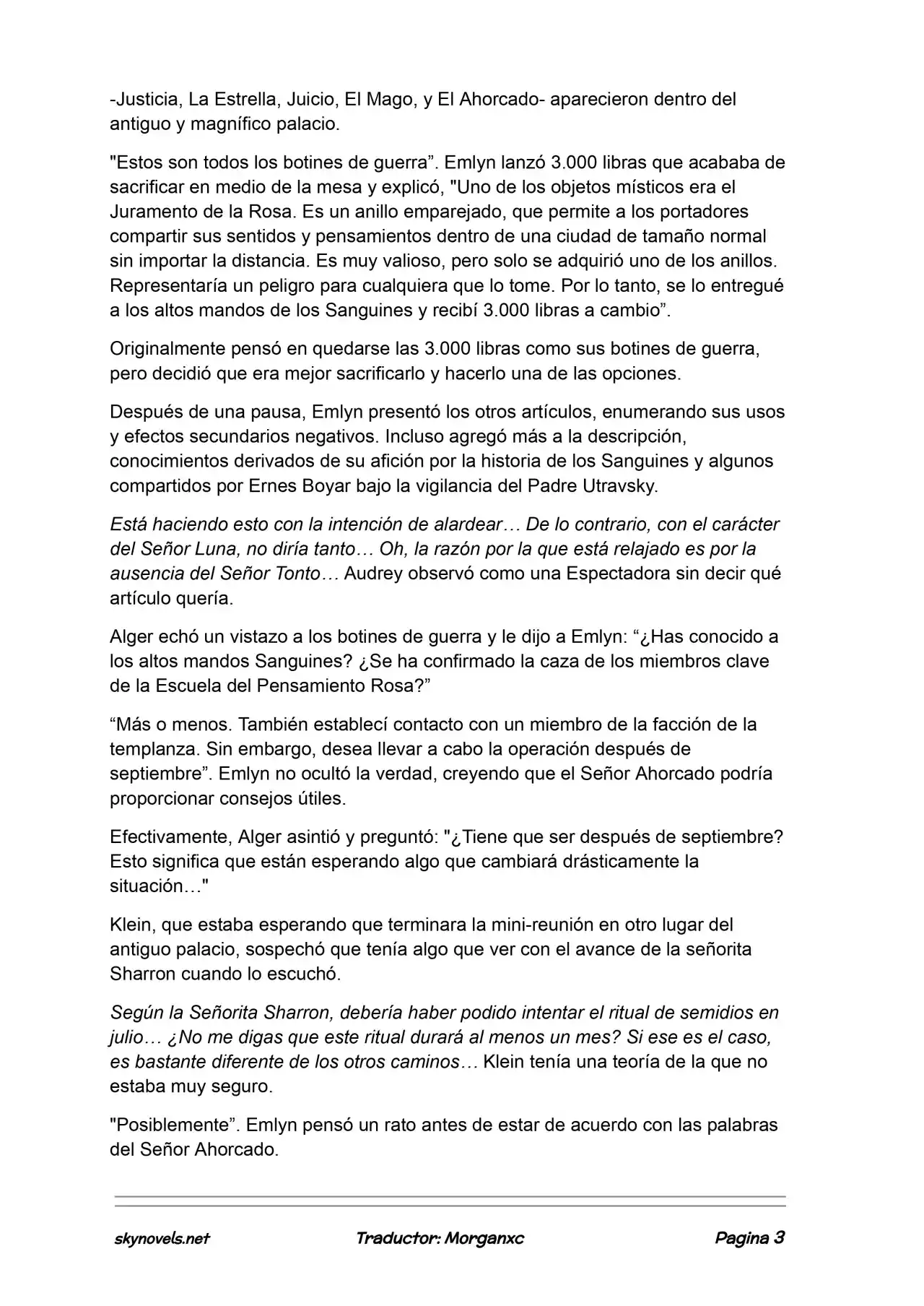 Lord Of The Mysteries (Novela) - Capítulo 1010 - Página 3 - LectorTMOo