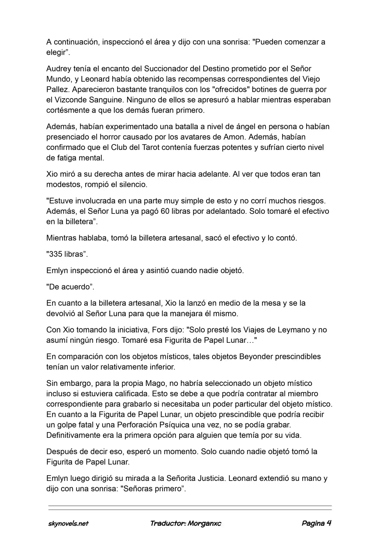 Lord Of The Mysteries (Novela) - Capítulo 1010 - Página 4 - LectorTMOo