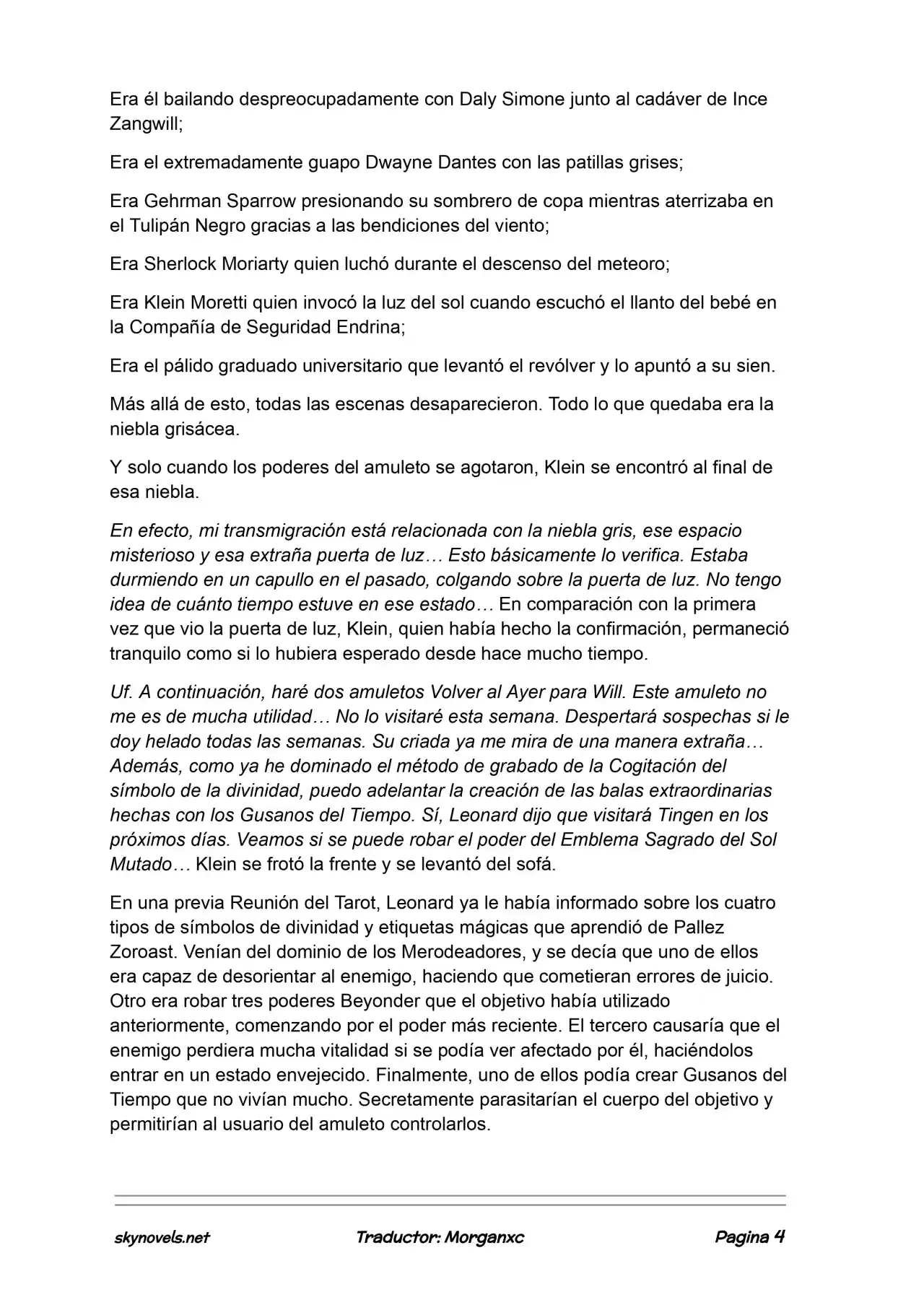 Lord Of The Mysteries (Novela) - Capítulo 1012 - Página 4 - LectorTMOo