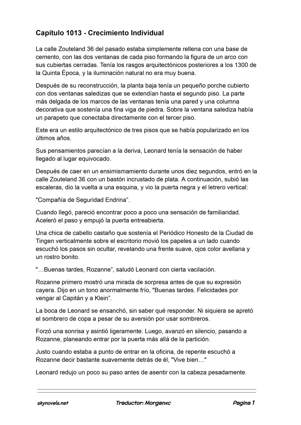 Lord Of The Mysteries (Novela) - Capítulo 1013 - Página 1 - LectorTMOo