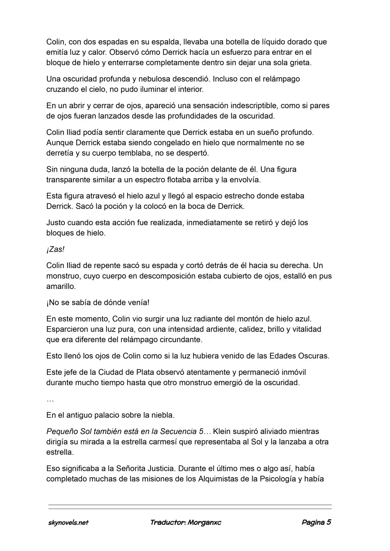 Lord Of The Mysteries (Novela) - Capítulo 1014 - Página 5 - LectorTMOo