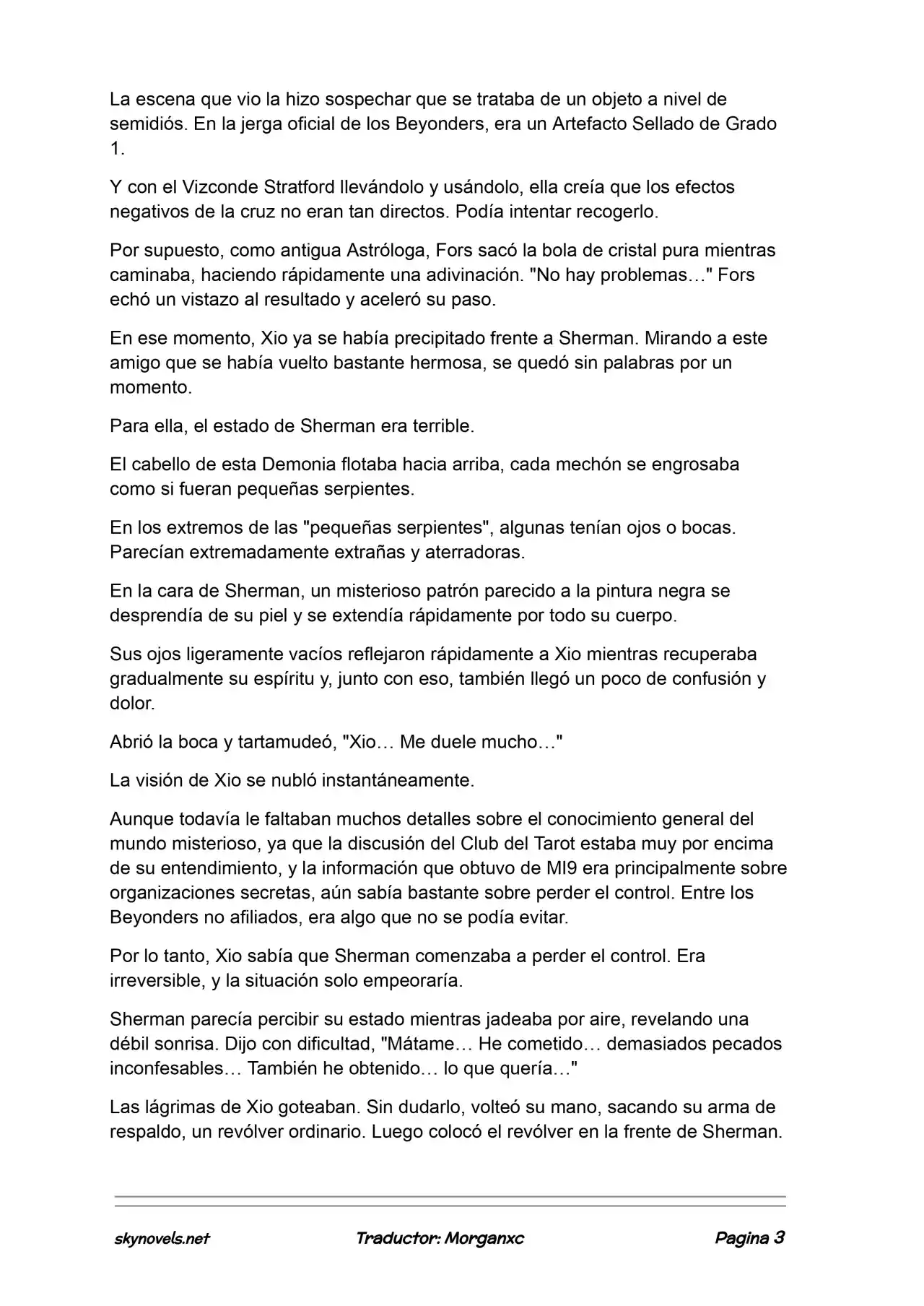 Lord Of The Mysteries (Novela) - Capítulo 1022 - Página 3 - LectorTMOo