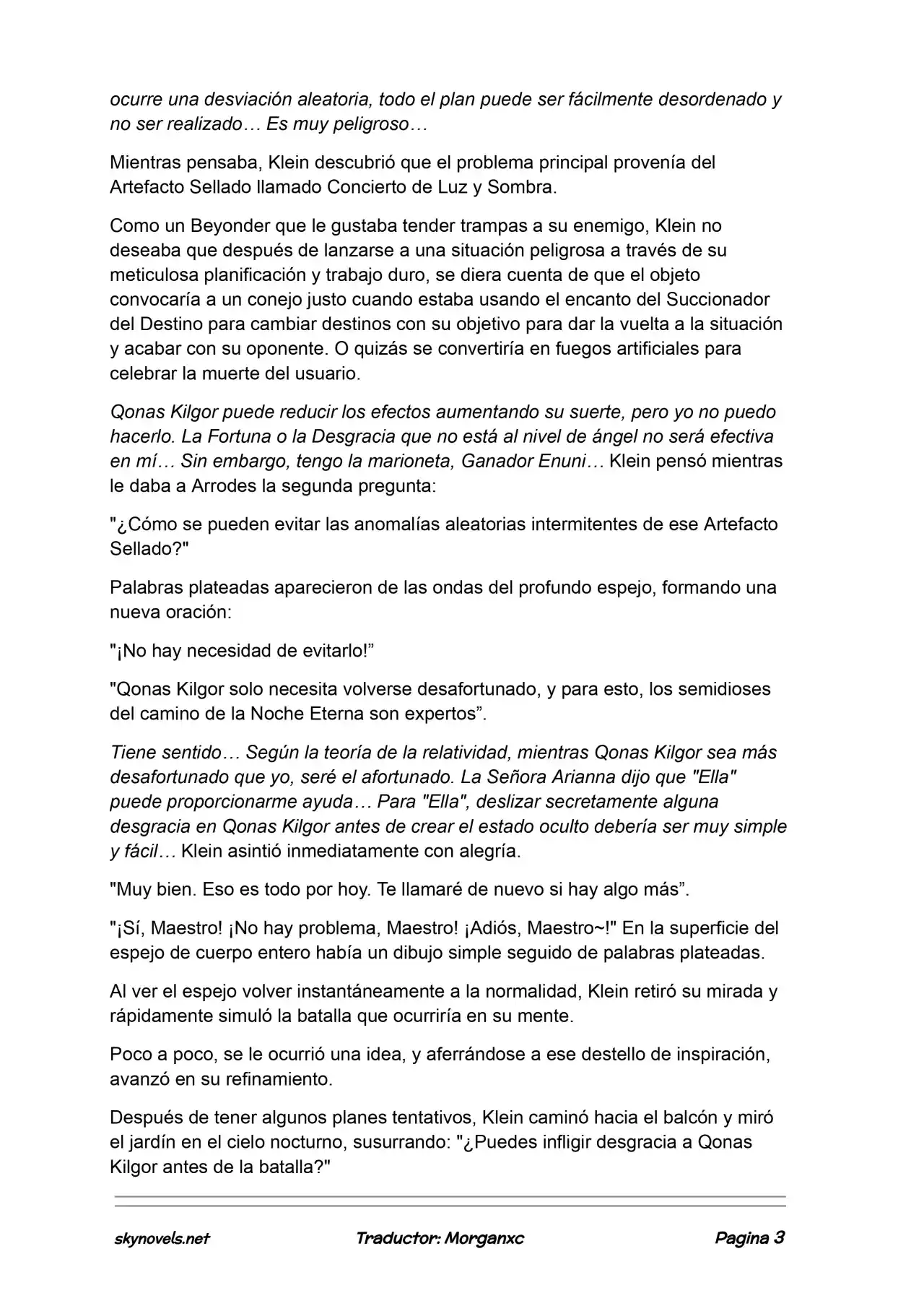 Lord Of The Mysteries (Novela) - Capítulo 1025 - Página 3 - LectorTMOo