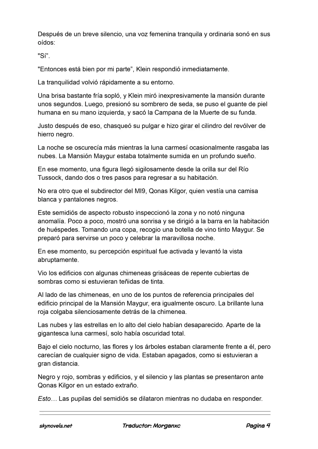 Lord Of The Mysteries (Novela) - Capítulo 1025 - Página 4 - LectorTMOo