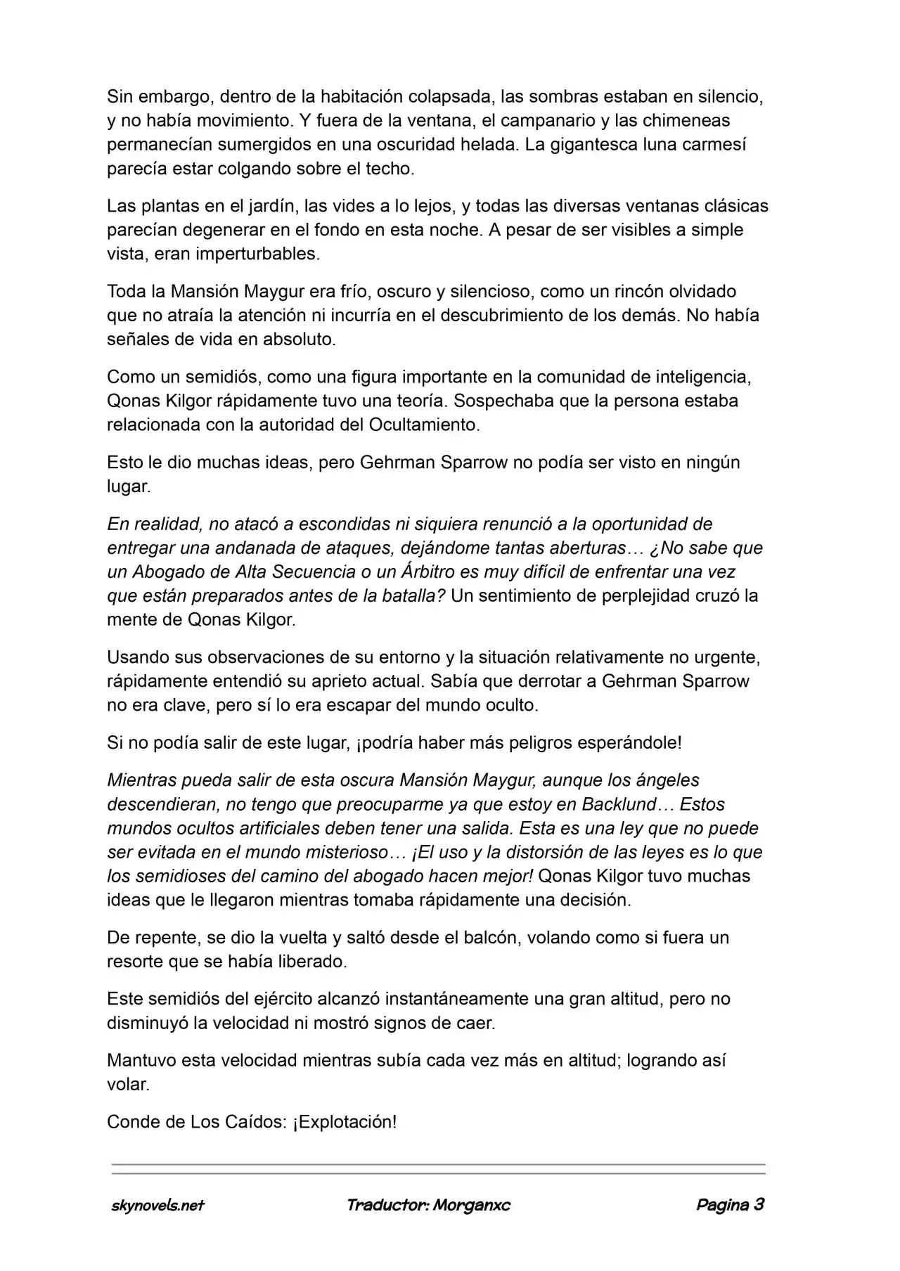 Lord Of The Mysteries (Novela) - Capítulo 1026 - Página 3 - LectorTMOo