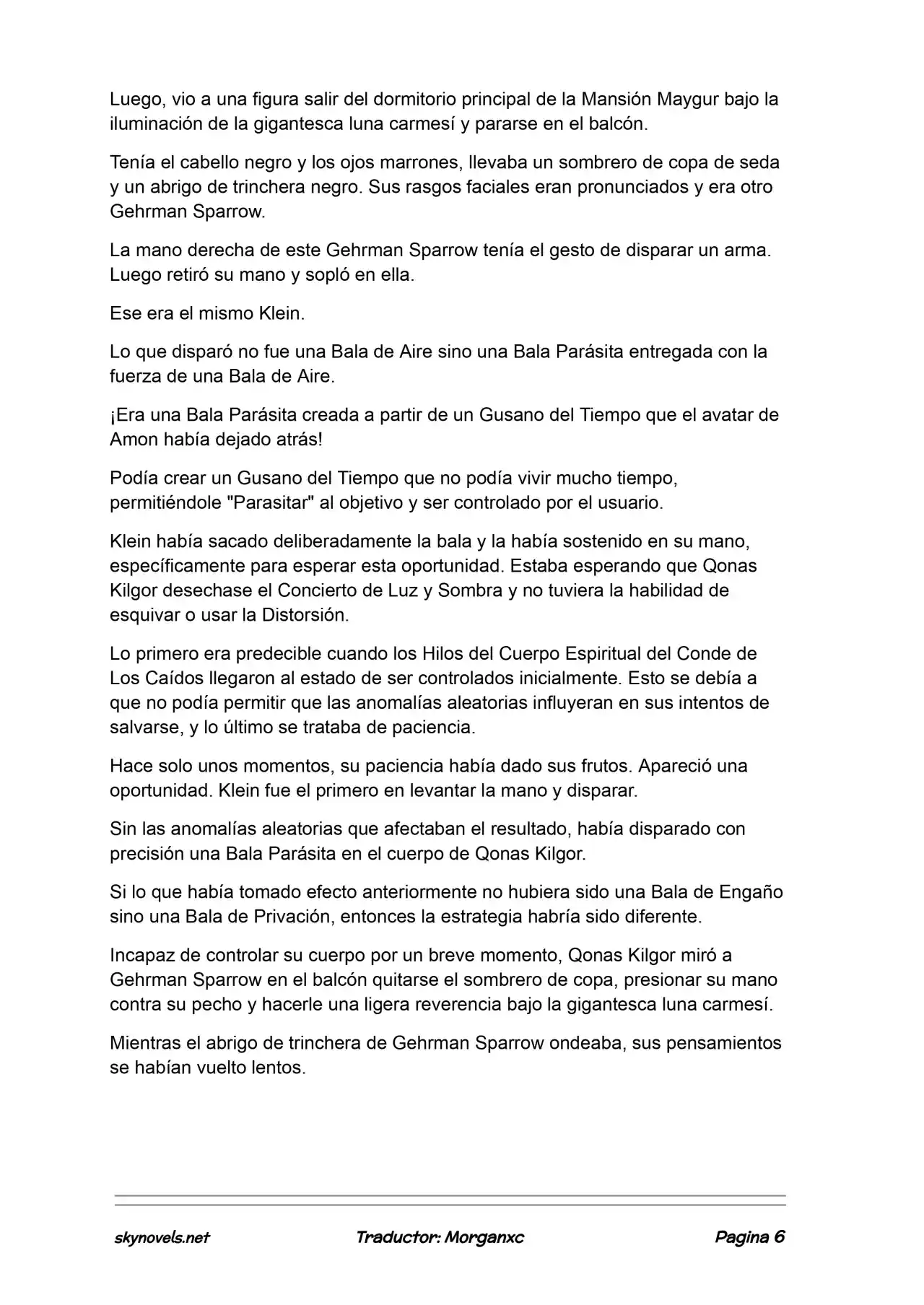 Lord Of The Mysteries (Novela) - Capítulo 1028 - Página 6 - LectorTMOo